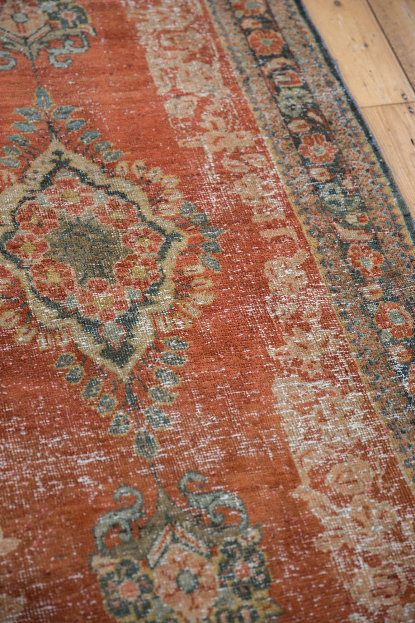 3.5x11.5 Vintage Distressed Mahal Rug Runner by Old New House® - product image 11 for Resin Society