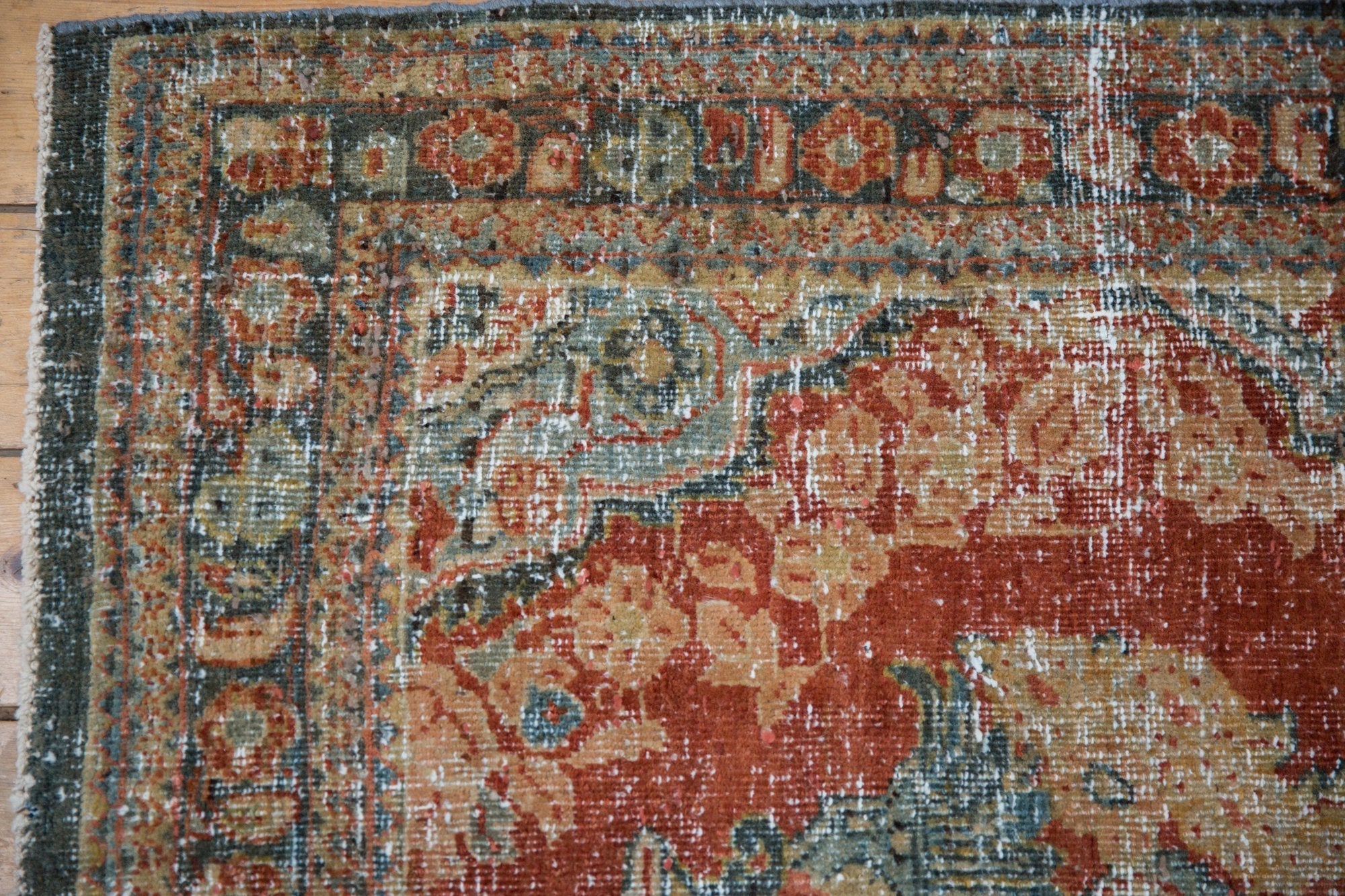 3.5x11.5 Vintage Distressed Mahal Rug Runner by Old New House® - product image 12 for Resin Society