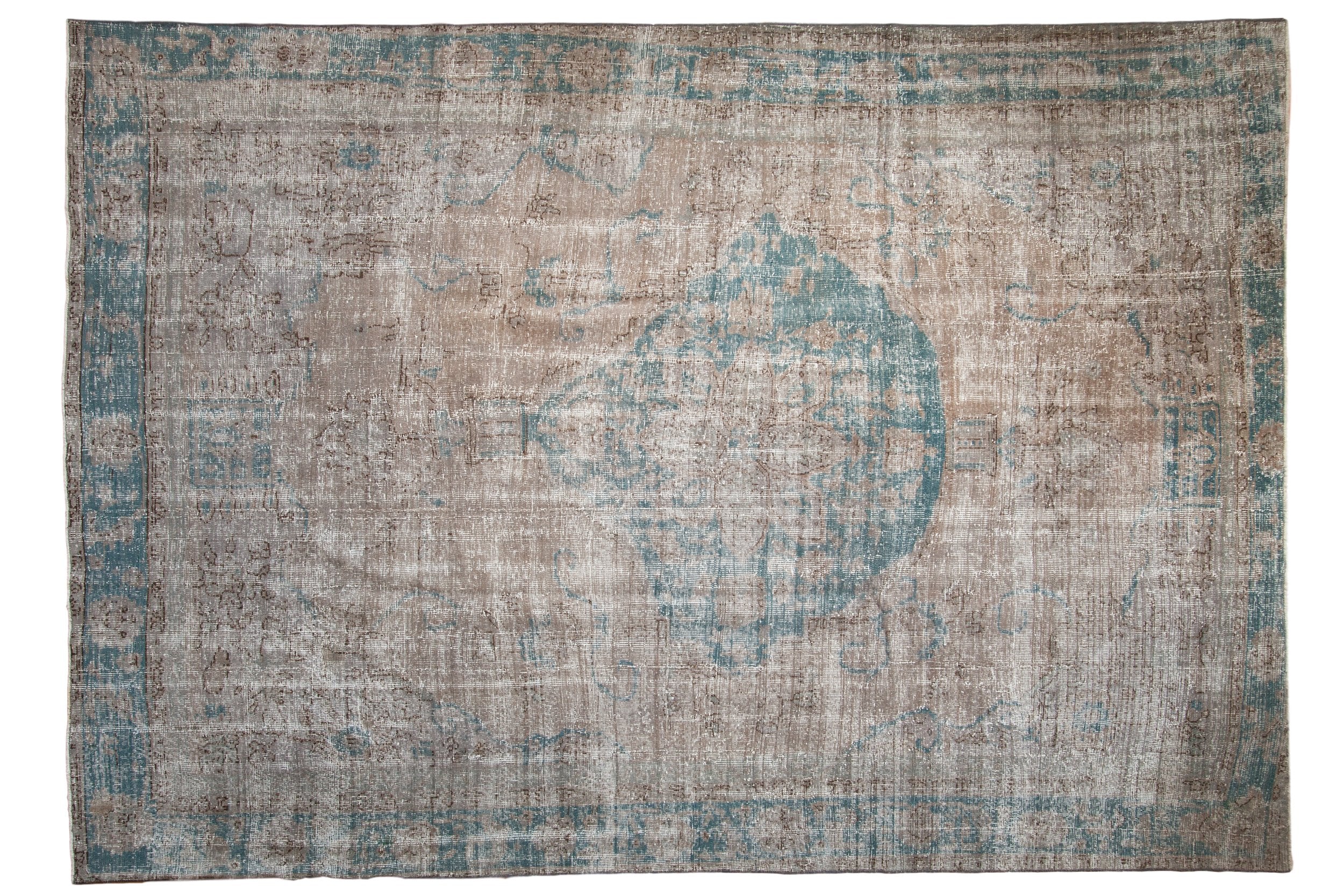 7.5x10.5 Vintage Distressed Oushak Carpet by Old New House® - main product image for Resin Society