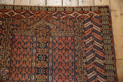 4x5 Antique Turkmen Square Rug by Old New House® - product image 5 for Resin Society