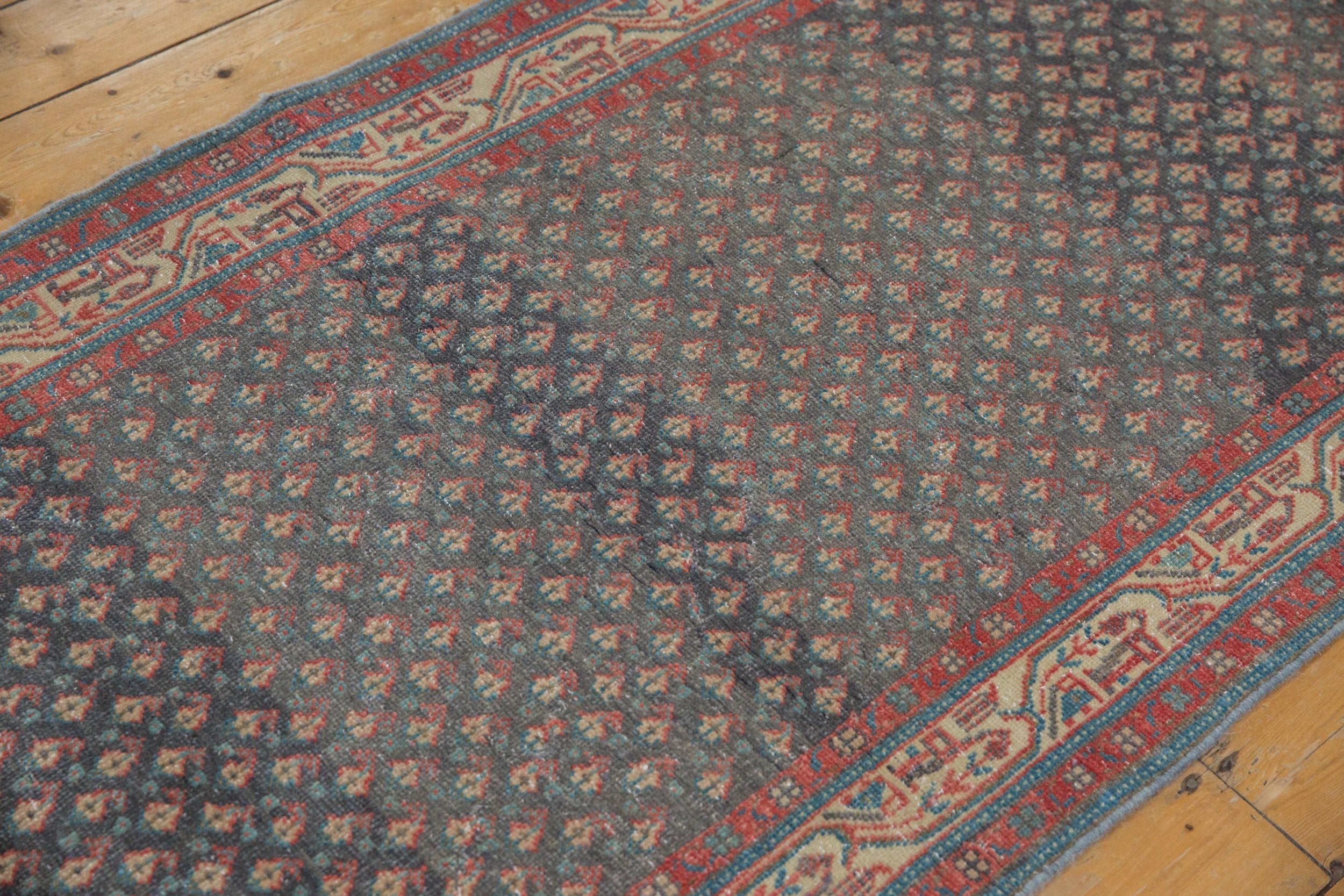 3.5x9.5 Vintage Distressed Serbend Rug Runner by Old New House® - product image 9 for Resin Society