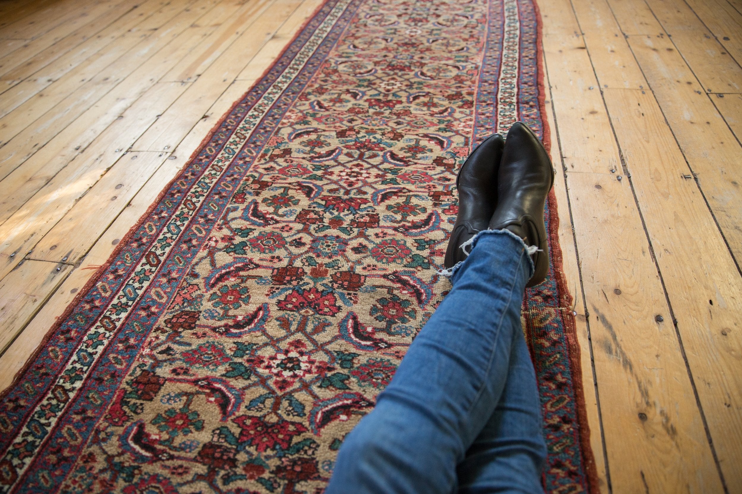 3x14.5 Antique Bijar Rug Runner by Old New House® - product image 2 for Resin Society