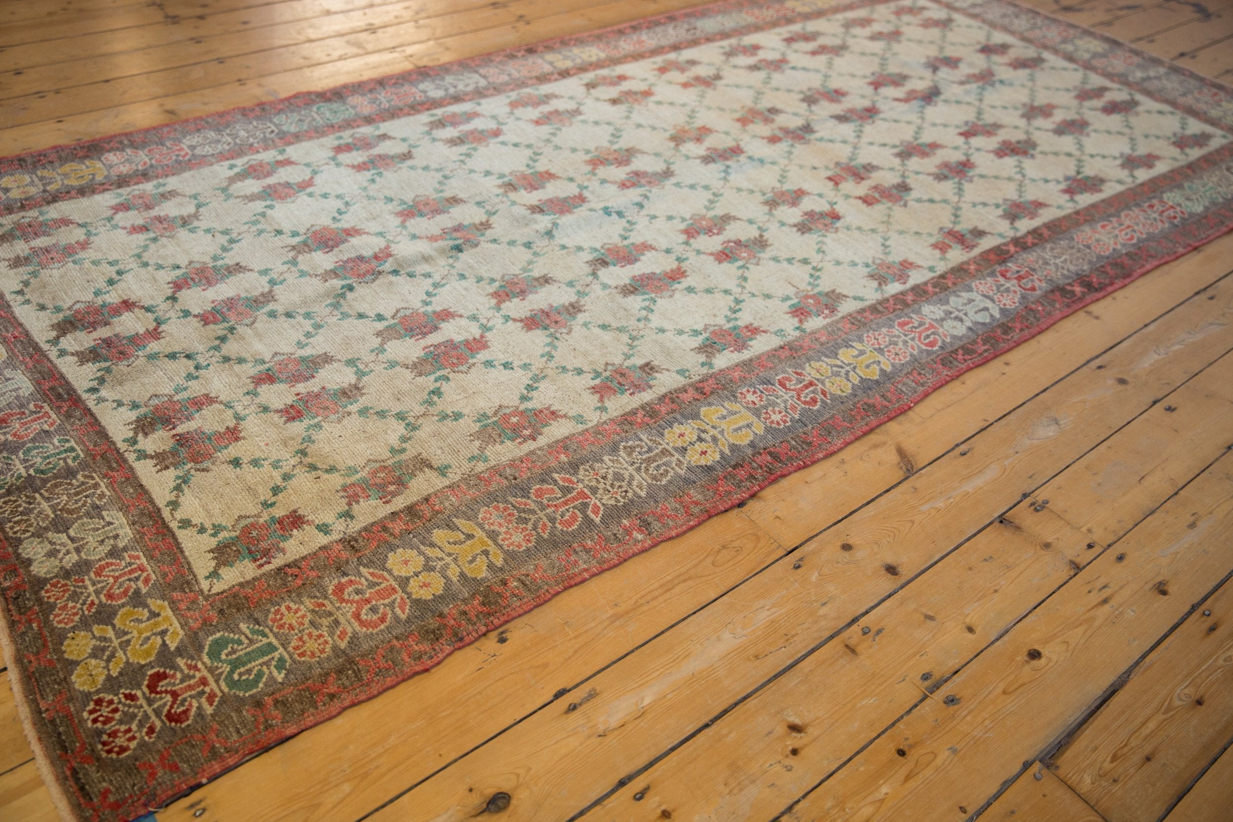 5x11 Vintage Distressed Oushak Rug Runner by Old New House® - product image 6 for Resin Society