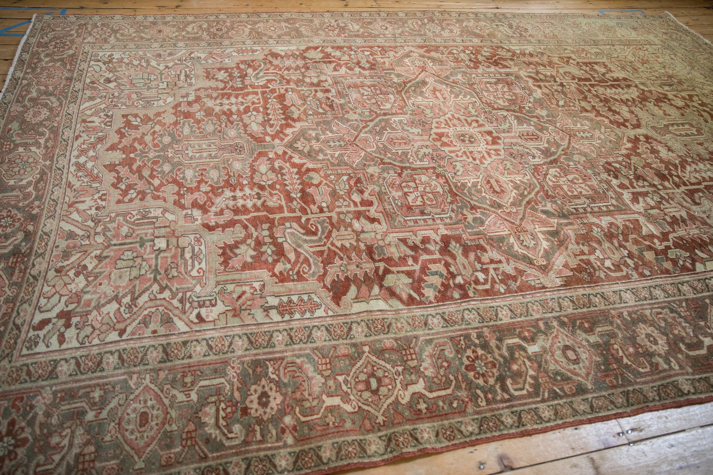 8x12.5 Vintage Distressed Heriz Carpet by Old New House® - product image 3 for Resin Society