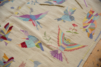8.5x9.5 Mixed Weave Pakistani Pictorial Kilim Design Square Carpet by Old New House® - product image 7 for Resin Society