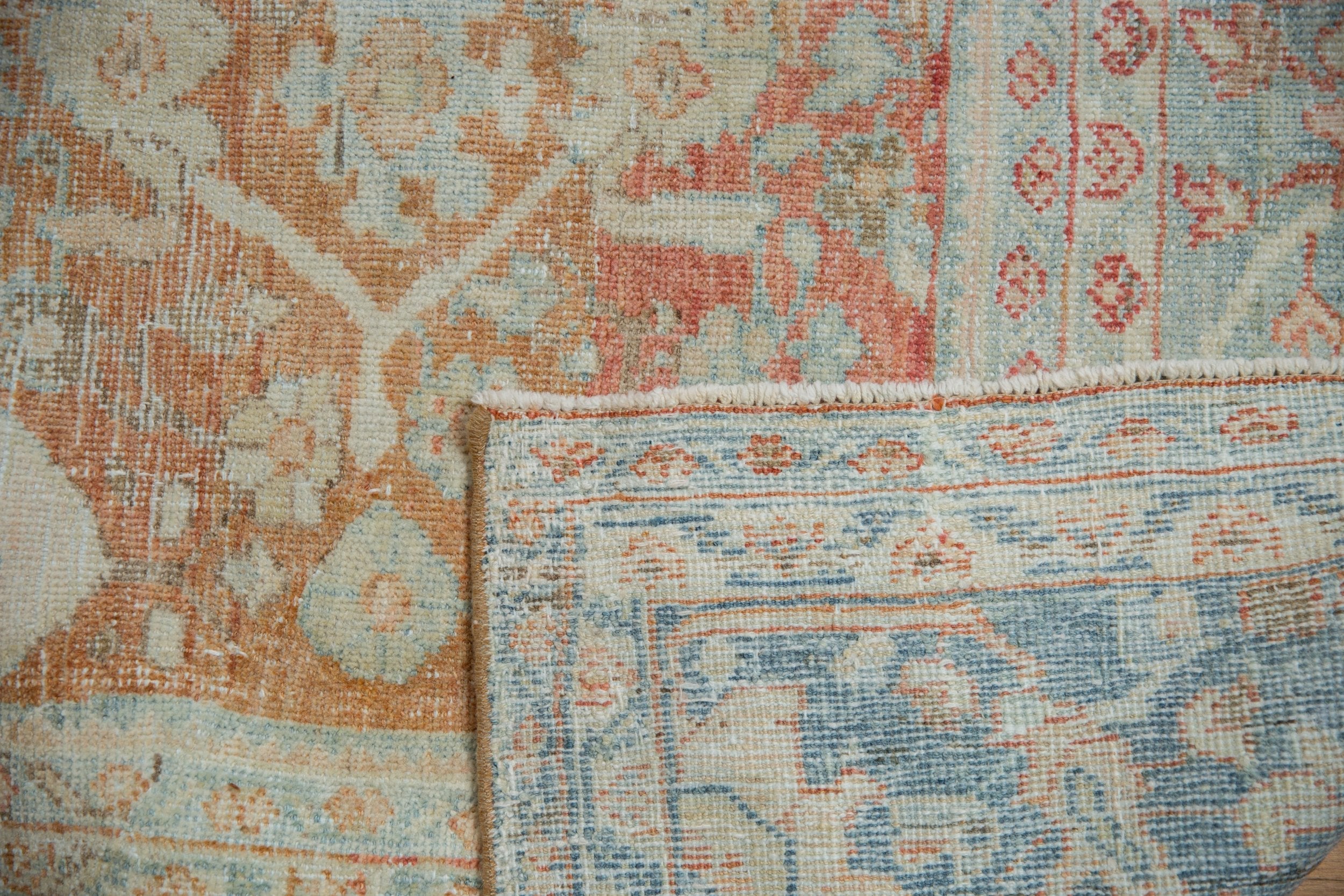 9x11.5 Vintage Distressed Mahal Carpet by Old New House® - product image 12 for Resin Society