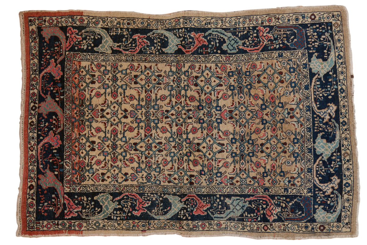4.5x6.5 Vintage Distressed Bijar Rug by Old New House® - main product image for Resin Society