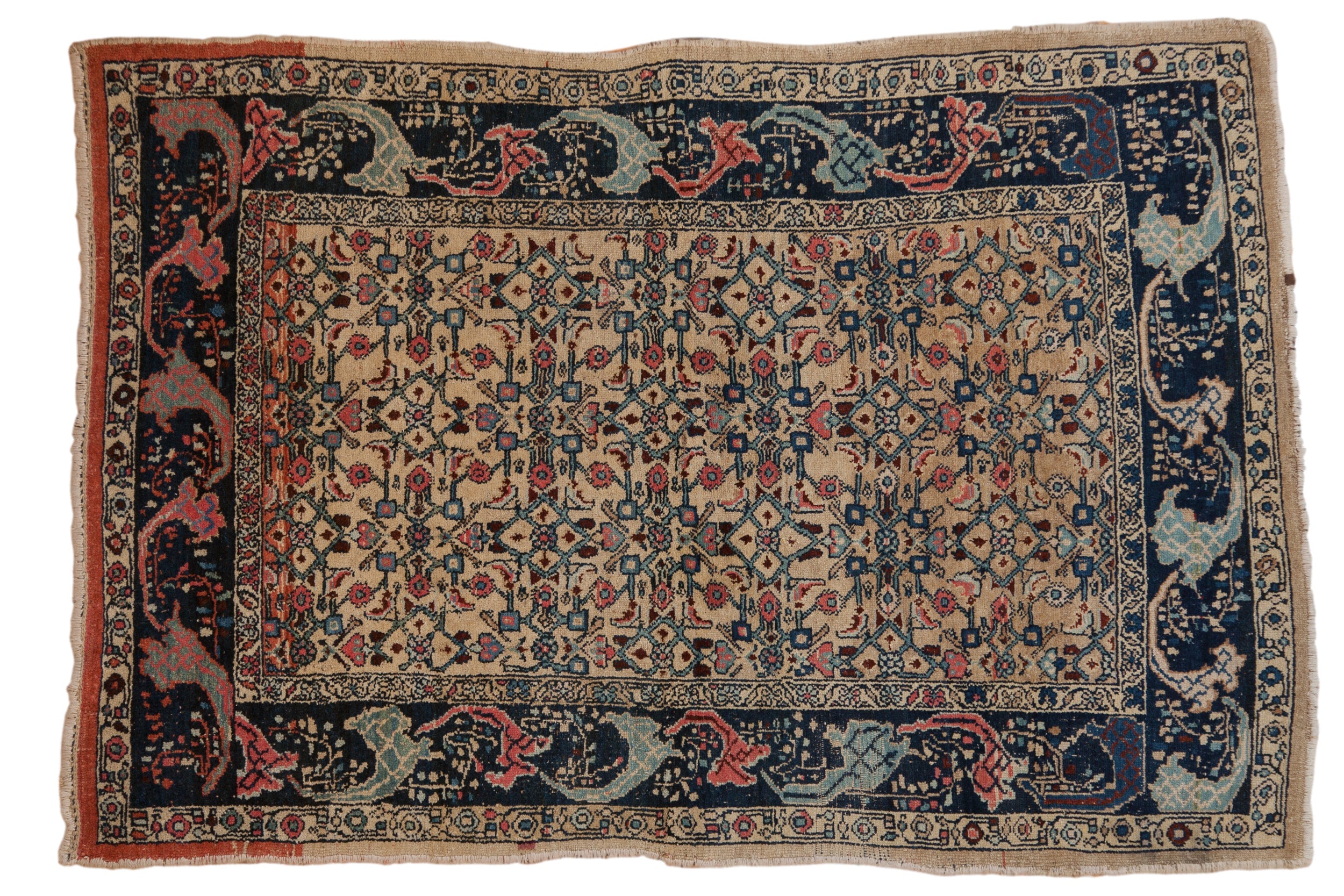 4.5x6.5 Vintage Distressed Bijar Rug by Old New House® - main product image for Resin Society