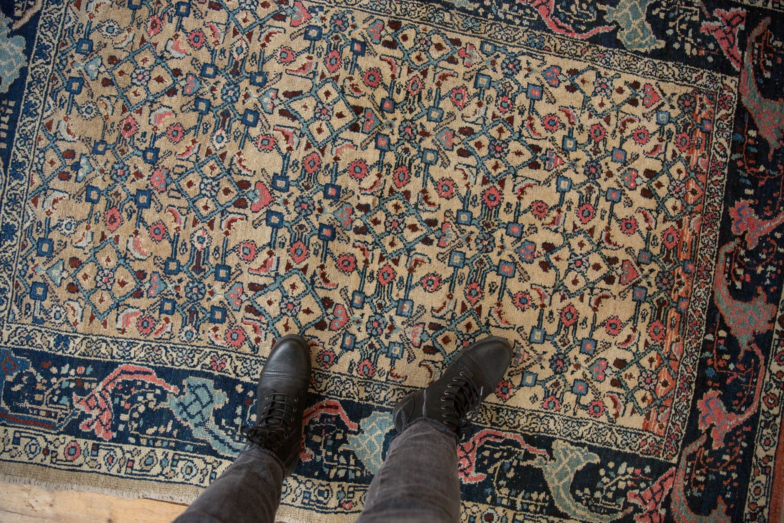 4.5x6.5 Vintage Distressed Bijar Rug by Old New House® - product image 2 for Resin Society