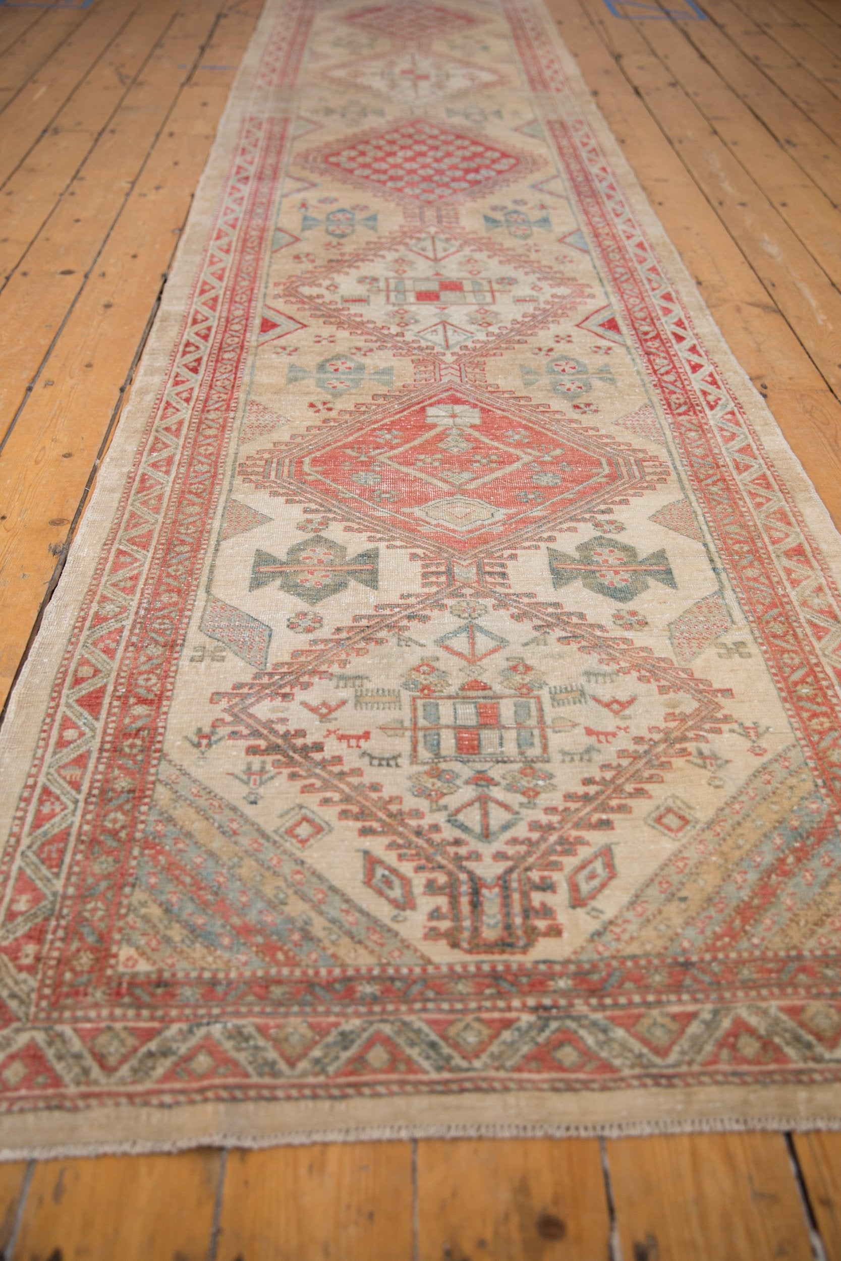 3x13.5 Vintage Distressed Serab Rug Runner by Old New House® - product image 3 for Resin Society