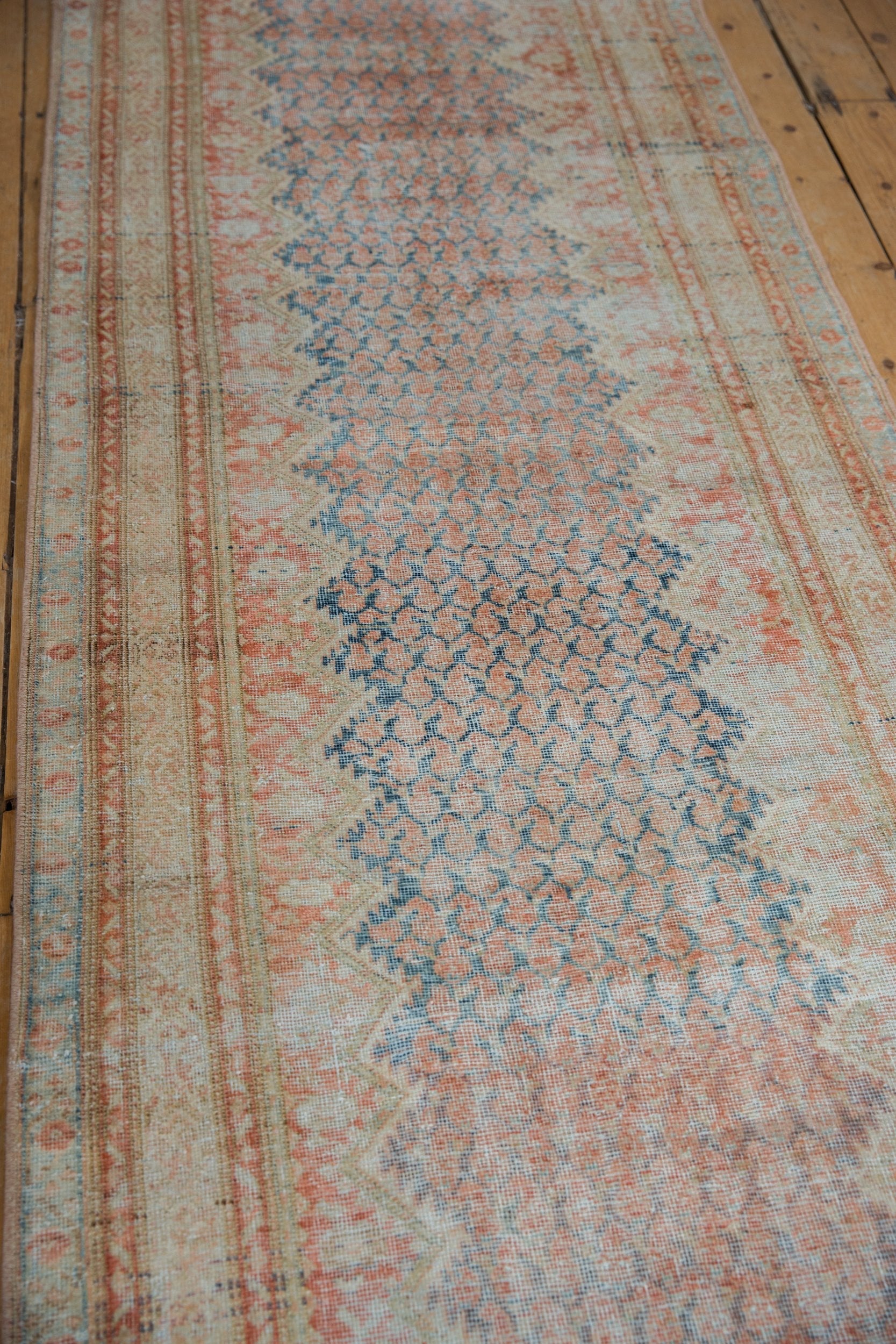 3.5x13.5 Vintage Fine Distressed Mahal Rug Runner by Old New House® - product image 5 for Resin Society