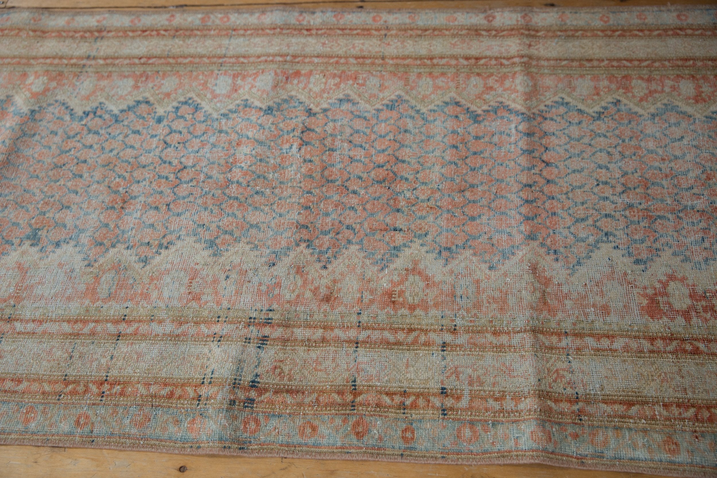 3.5x13.5 Vintage Fine Distressed Mahal Rug Runner by Old New House® - product image 7 for Resin Society