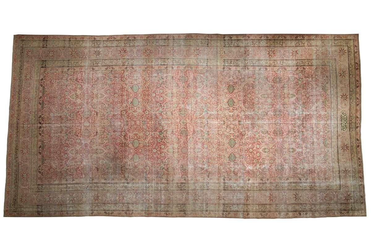 9.5x18.5 Antique Distressed Kermanshah Carpet by Old New House® - main product image for Resin Society
