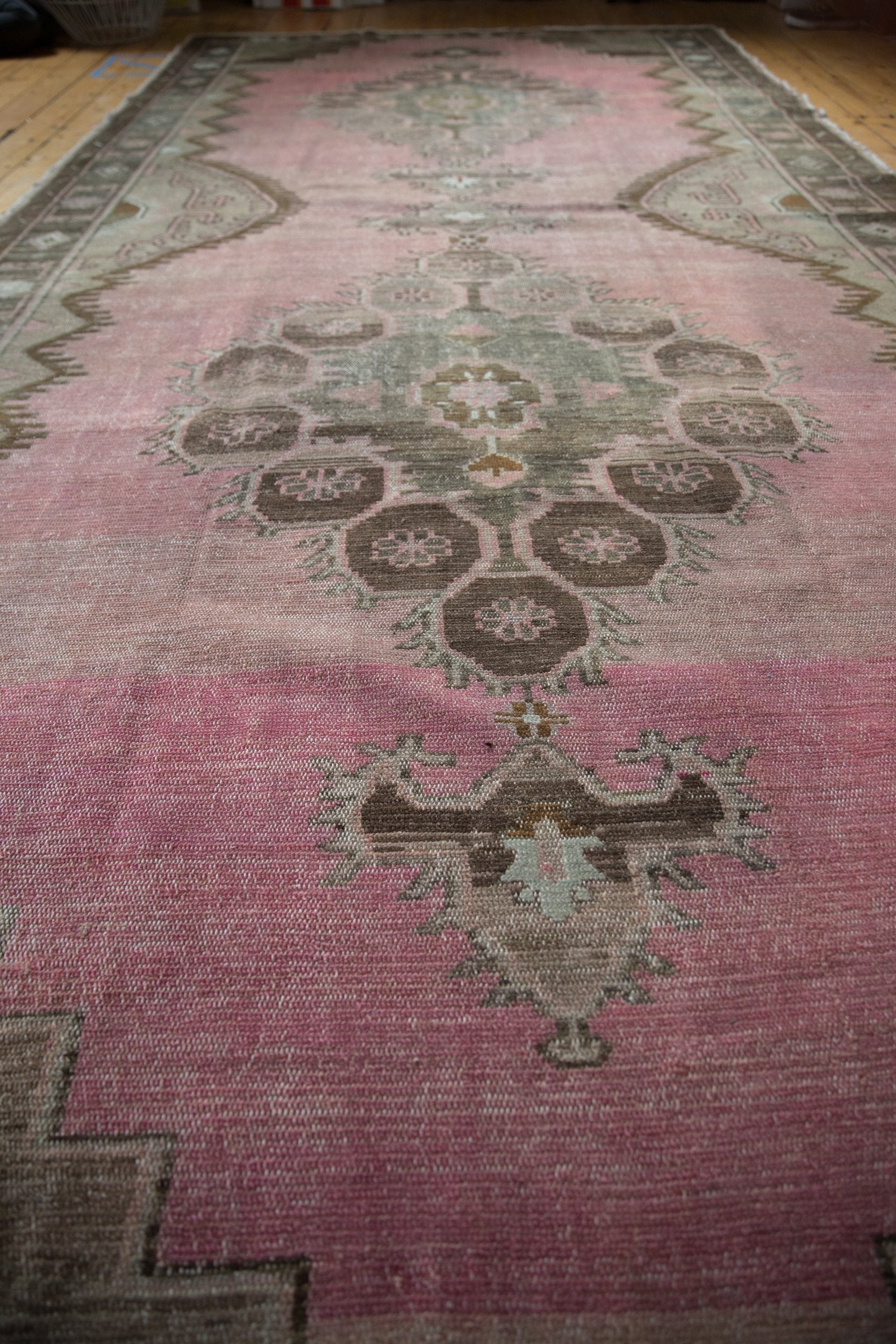 RESERVED 7.5x15.5 Vintage Distressed Kars Carpet Runner