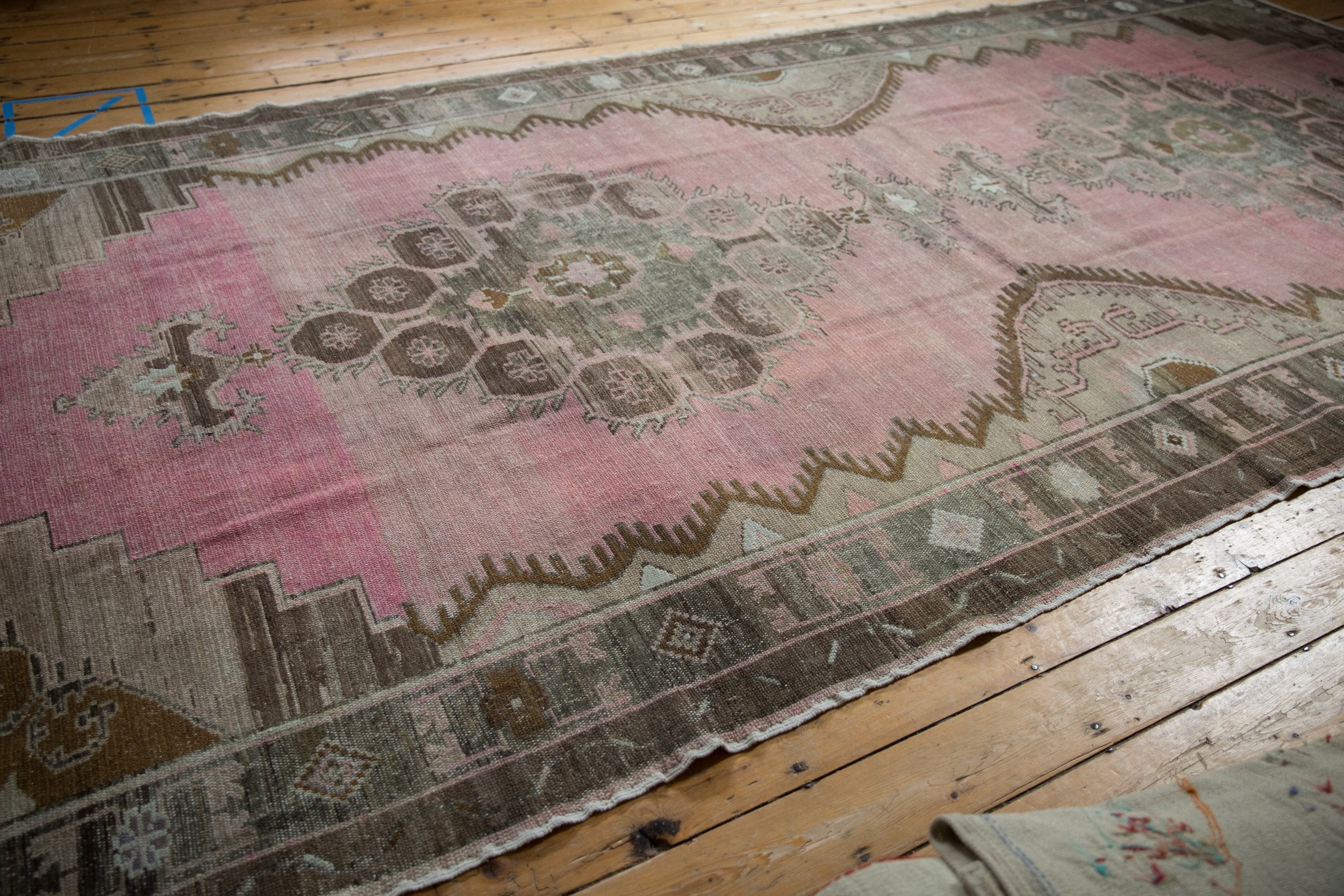 RESERVED 7.5x15.5 Vintage Distressed Kars Carpet Runner