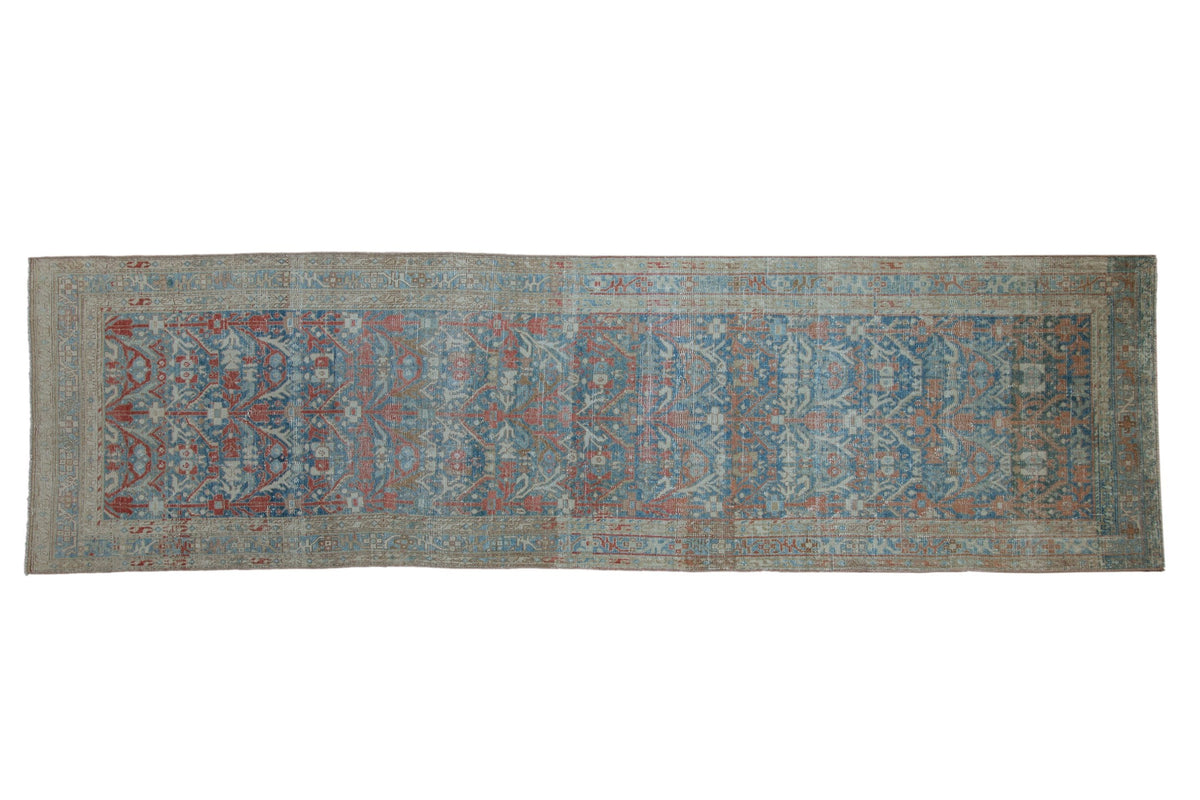 4x13.5 Vintage Distressed Hamadan Rug Runner by Old New House® - main product image for Resin Society