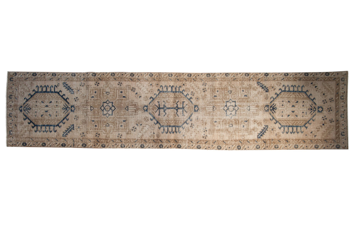 2.5x12 Vintage Distressed Fragment Karaja Rug Runner by Old New House® - main product image for Resin Society
