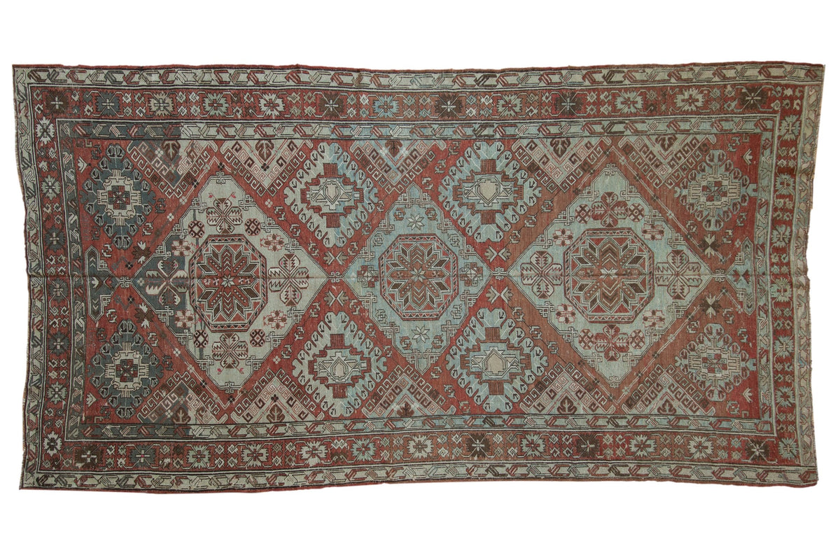 6.5x11.5 Vintage Distressed Soumac Design Carpet by Old New House® - main product image for Resin Society
