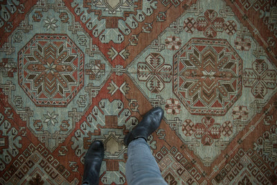 6.5x11.5 Vintage Distressed Soumac Design Carpet by Old New House® - product image 2 for Resin Society
