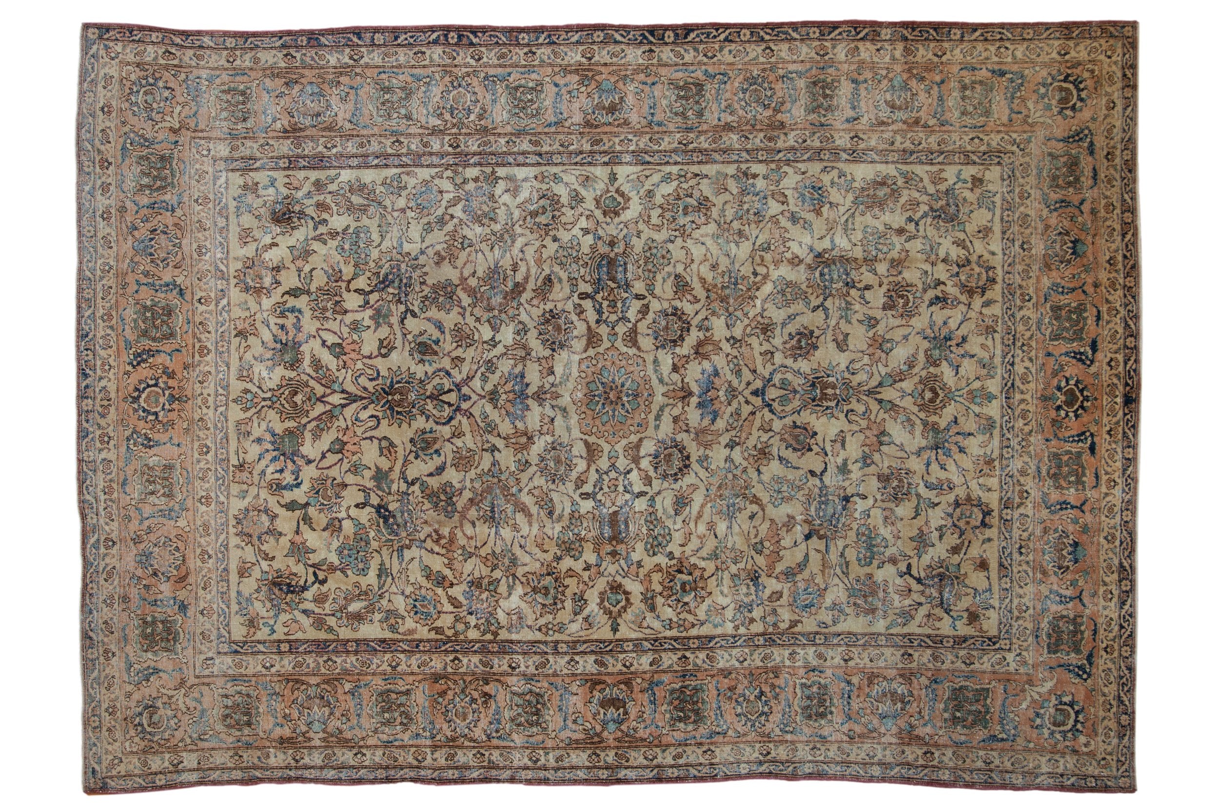 7x9.5 Vintage Distressed Isfahan Carpet by Old New House® - main product image for Resin Society