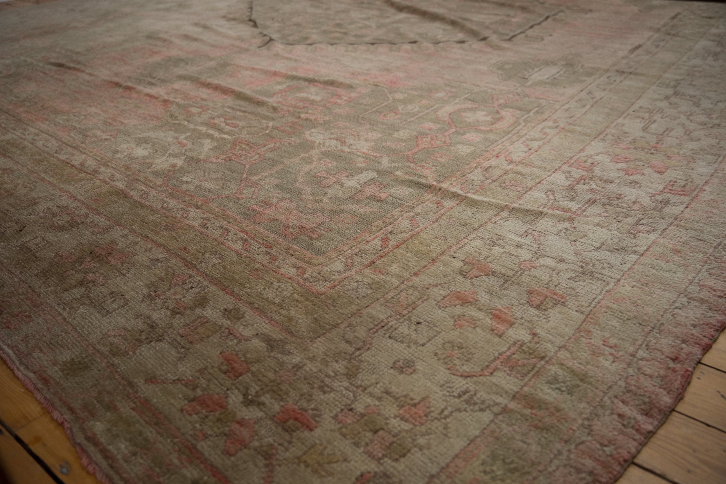 15.5x19.5 Vintage Distressed Oushak Carpet by Old New House® - product image 11 for Resin Society