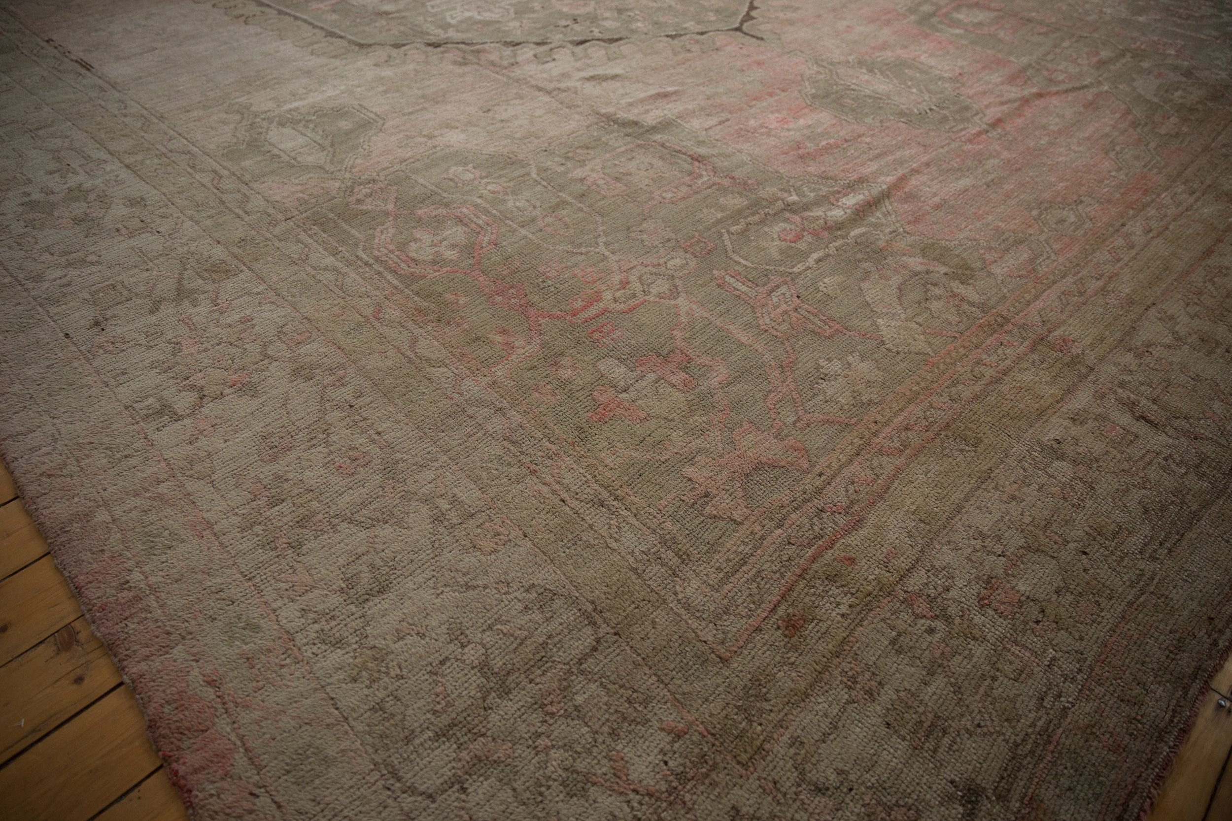 15.5x19.5 Vintage Distressed Oushak Carpet by Old New House® - product image 16 for Resin Society