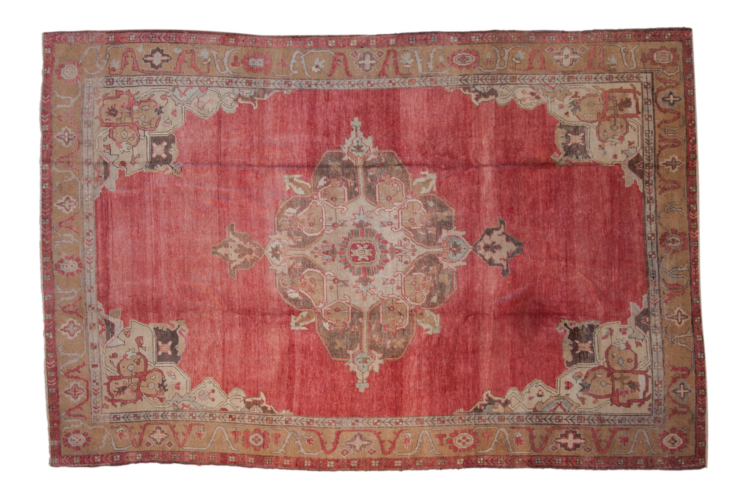 RESERVED 7.5x11 Vintage Distressed Oushak Carpet