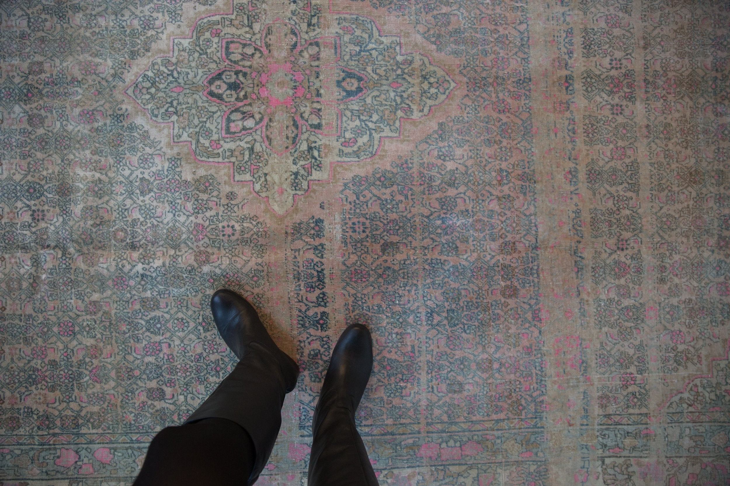 7x10.5 Vintage Distressed Bijar Carpet by Old New House® - product image 2 for Resin Society