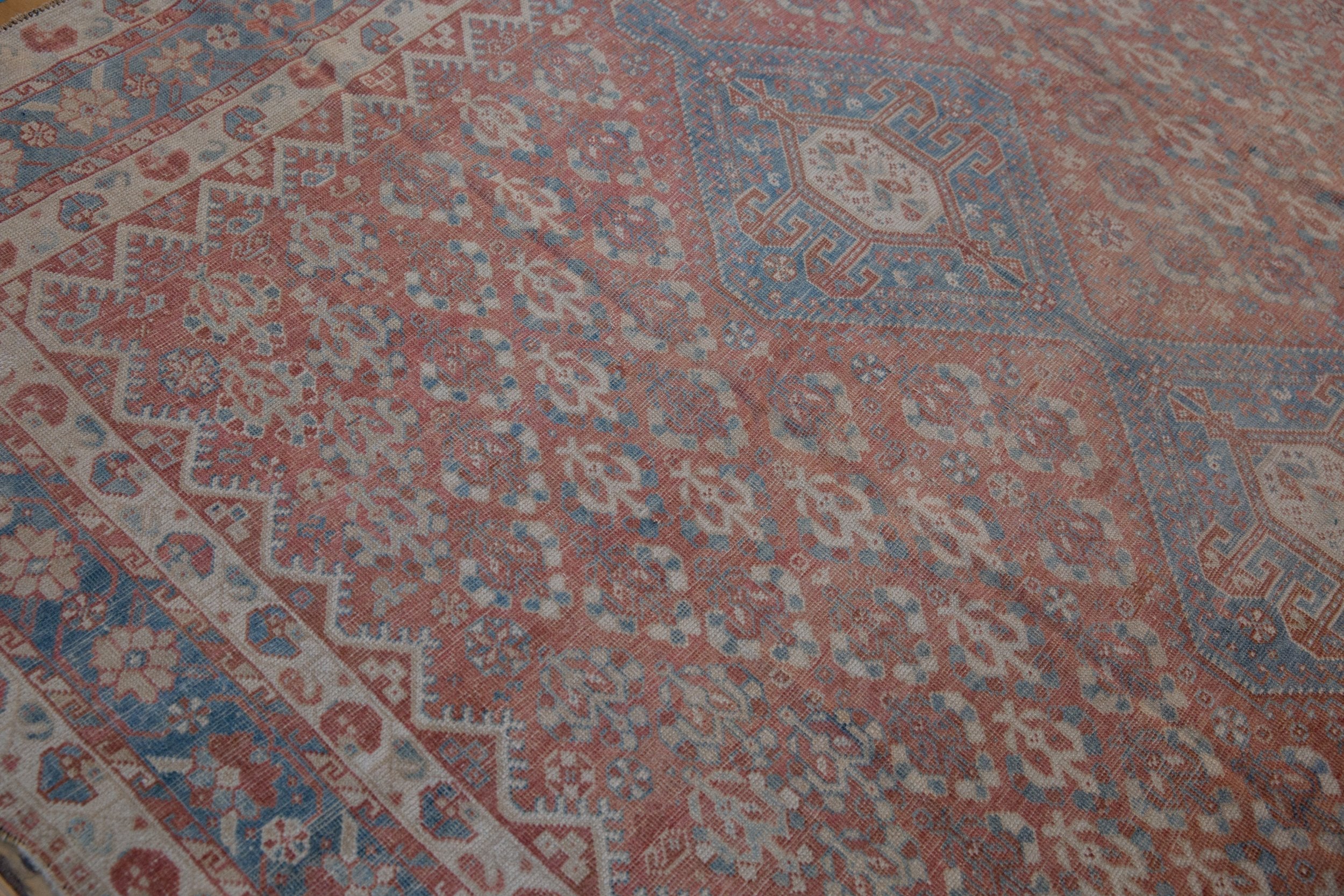 7.5x10 Vintage Distressed Qashqai Carpet by Old New House® - product image 5 for Resin Society