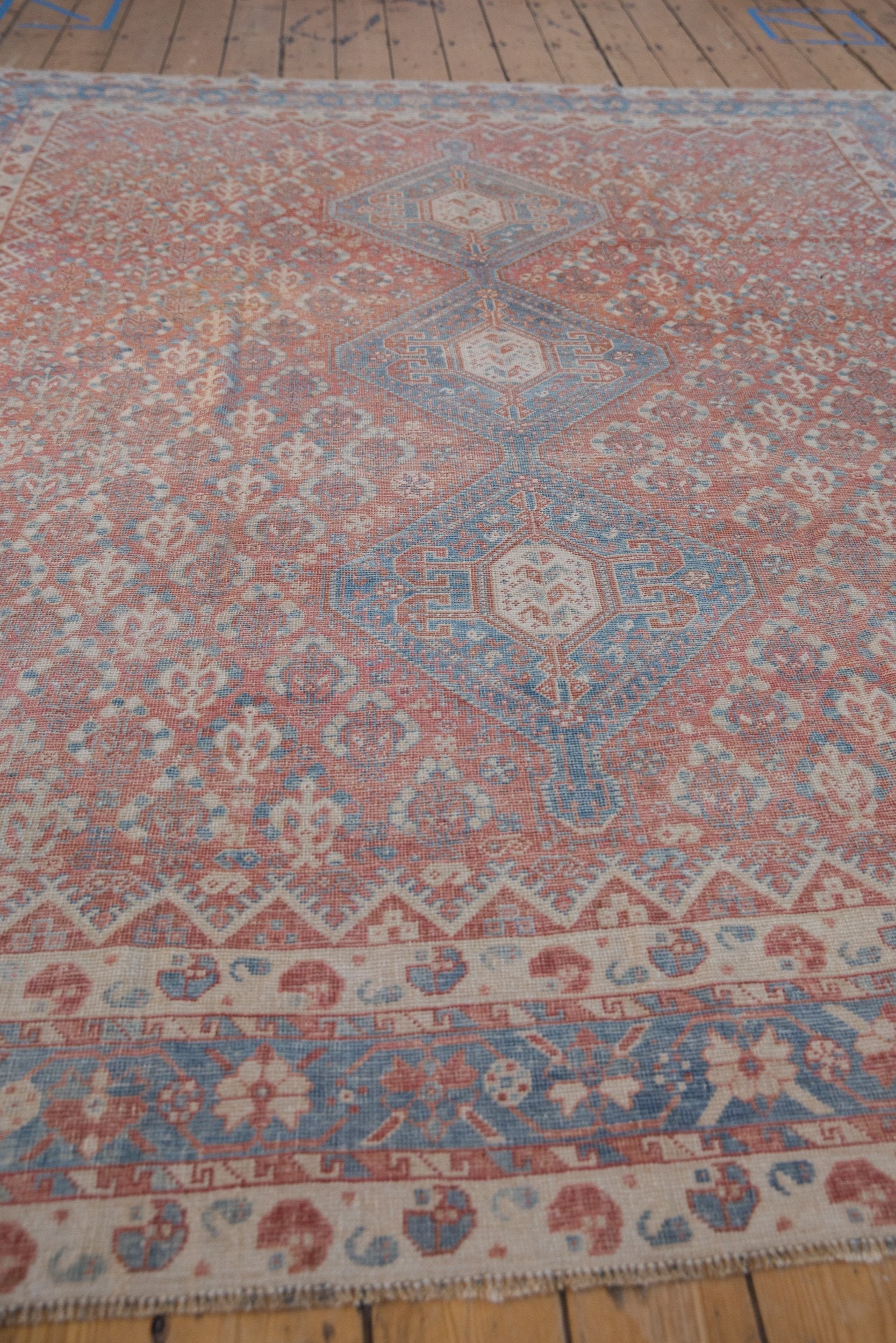 7.5x10 Vintage Distressed Qashqai Carpet by Old New House® - product image 6 for Resin Society