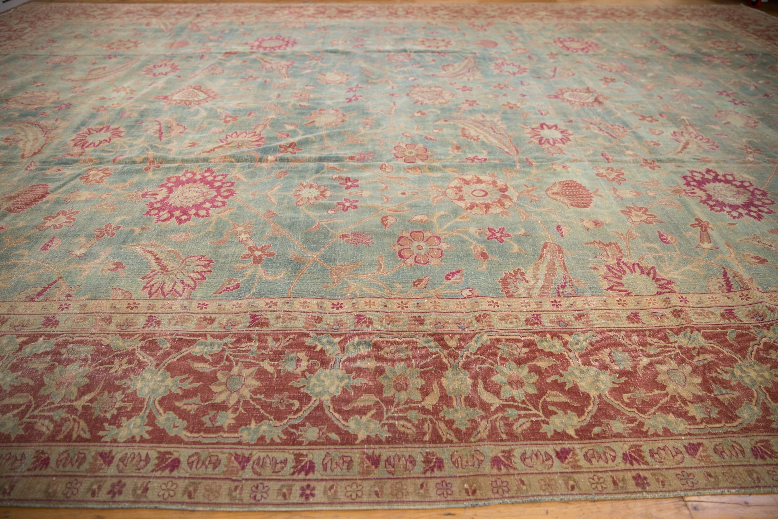11.5x17 Vintage Distressed Yezd Carpet by Old New House® - product image 6 for Resin Society