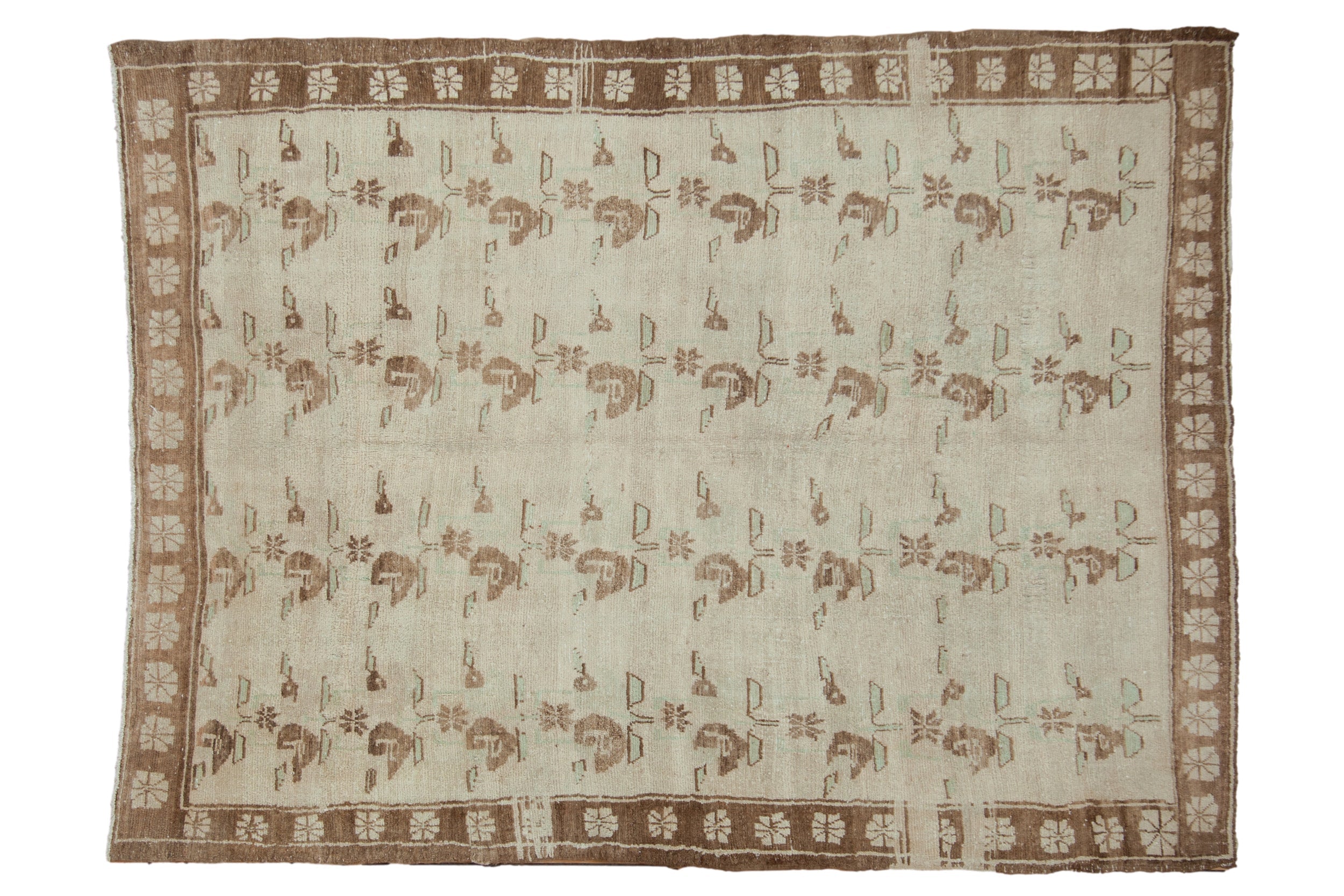 6x8.5 Vintage Distressed Oushak Carpet by Old New House® - main product image for Resin Society