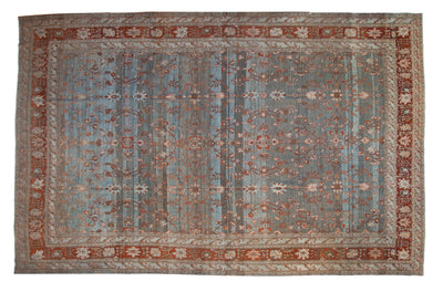 12.5x20 Vintage Distressed Bibikabad Carpet by Old New House® - main product image for Resin Society