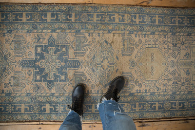 3x11 Vintage Distressed Karaja Rug Runner by Old New House® - product image 2 for Resin Society