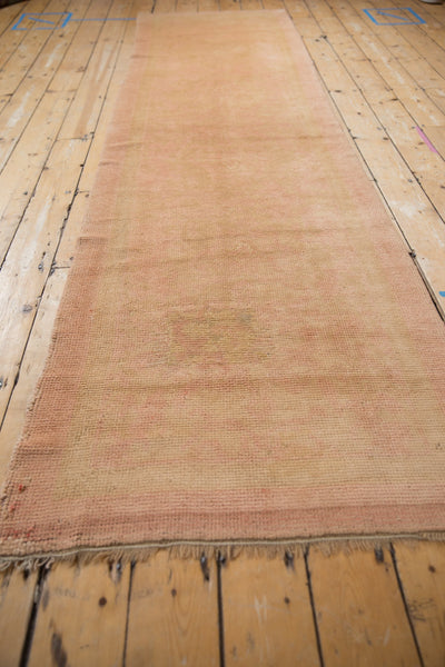3x11.5 Vintage Distressed Oushak Rug Runner by Old New House® - product image 3 for Resin Society