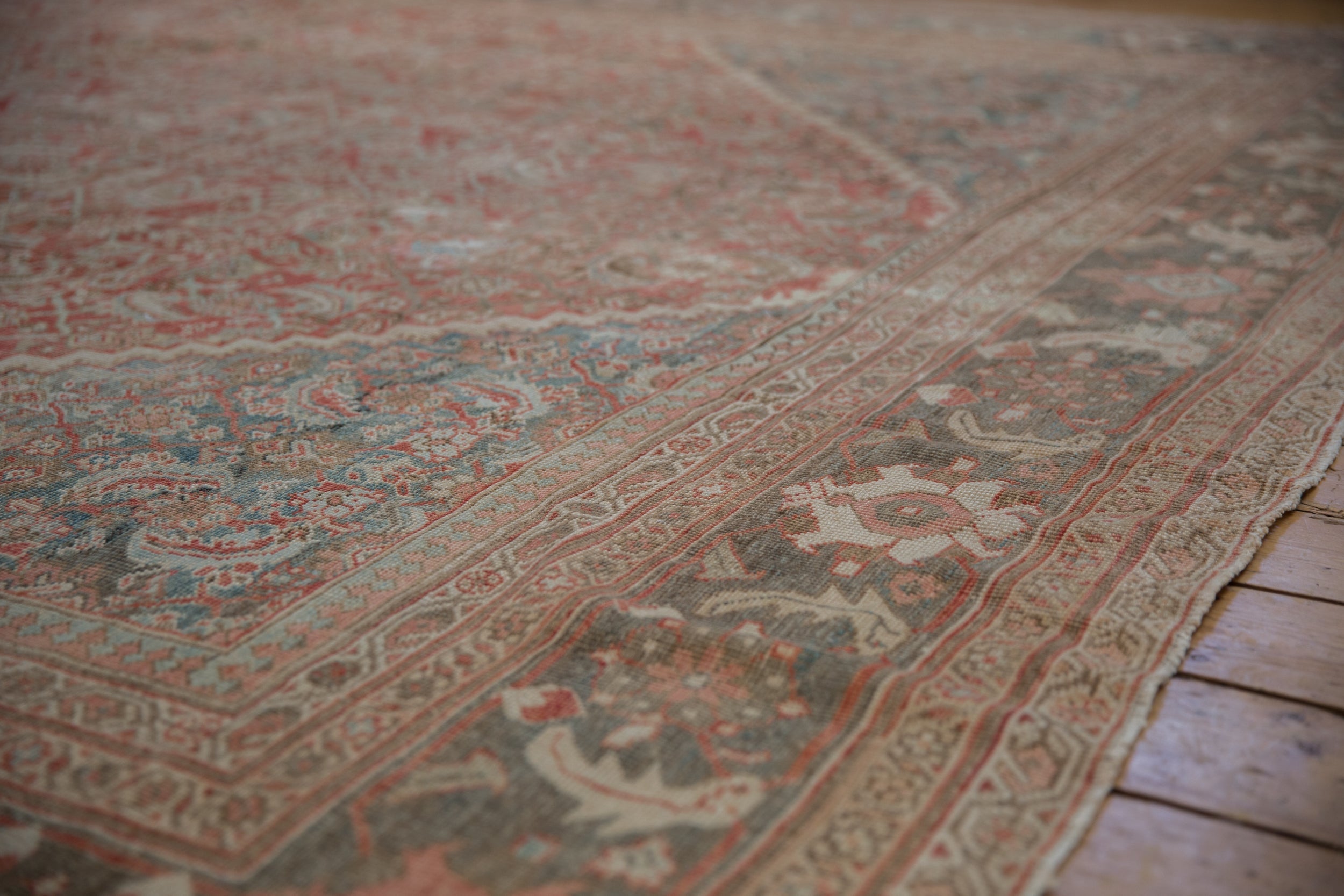 10.5x13 Vintage Distressed Mahal Carpet by Old New House® - product image 4 for Resin Society