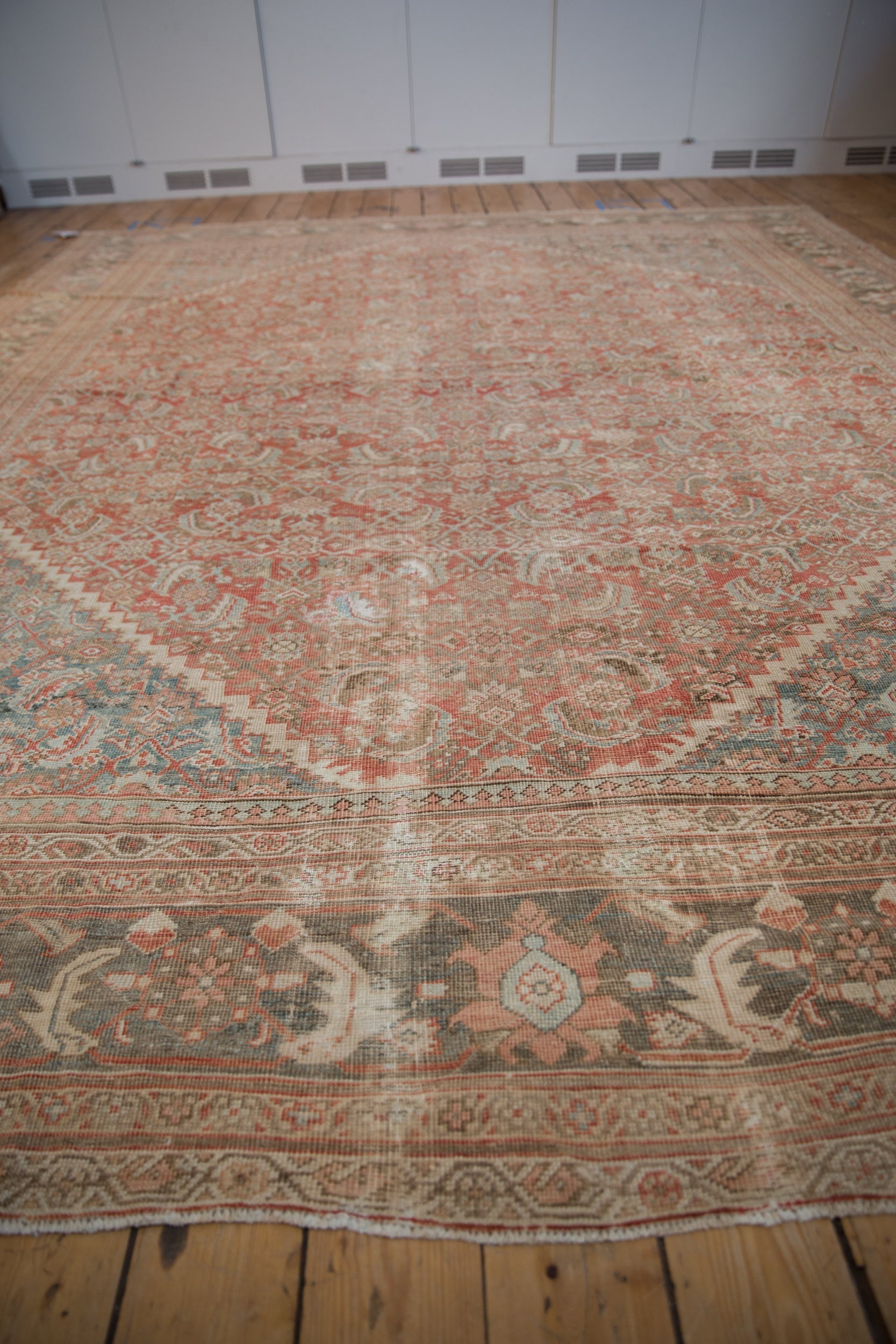 10.5x13 Vintage Distressed Mahal Carpet by Old New House® - product image 6 for Resin Society