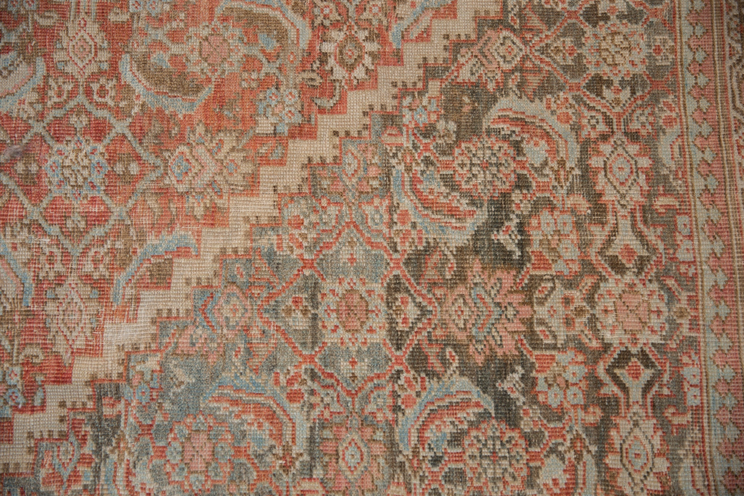10.5x13 Vintage Distressed Mahal Carpet by Old New House® - product image 8 for Resin Society
