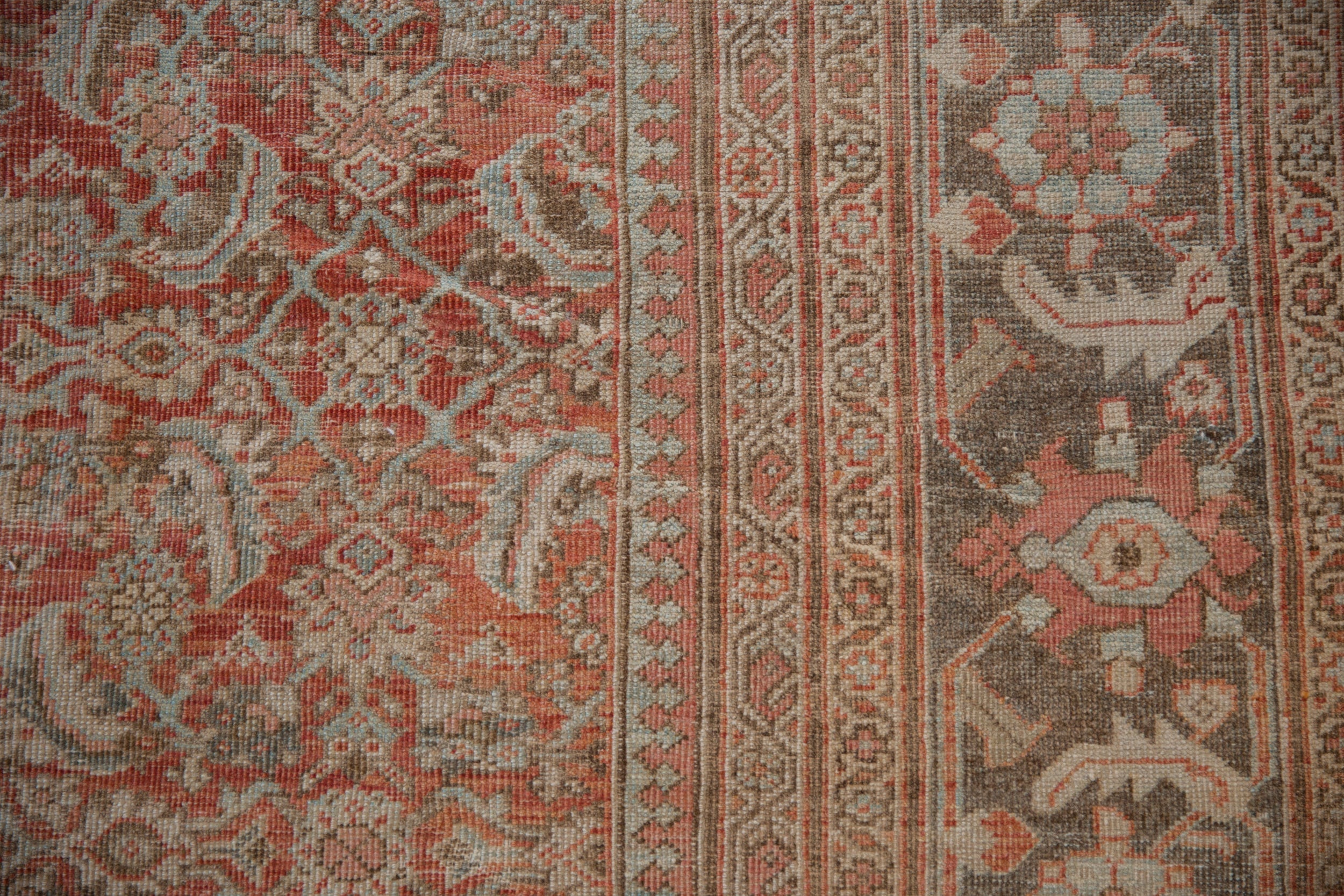 10.5x13 Vintage Distressed Mahal Carpet by Old New House® - product image 11 for Resin Society