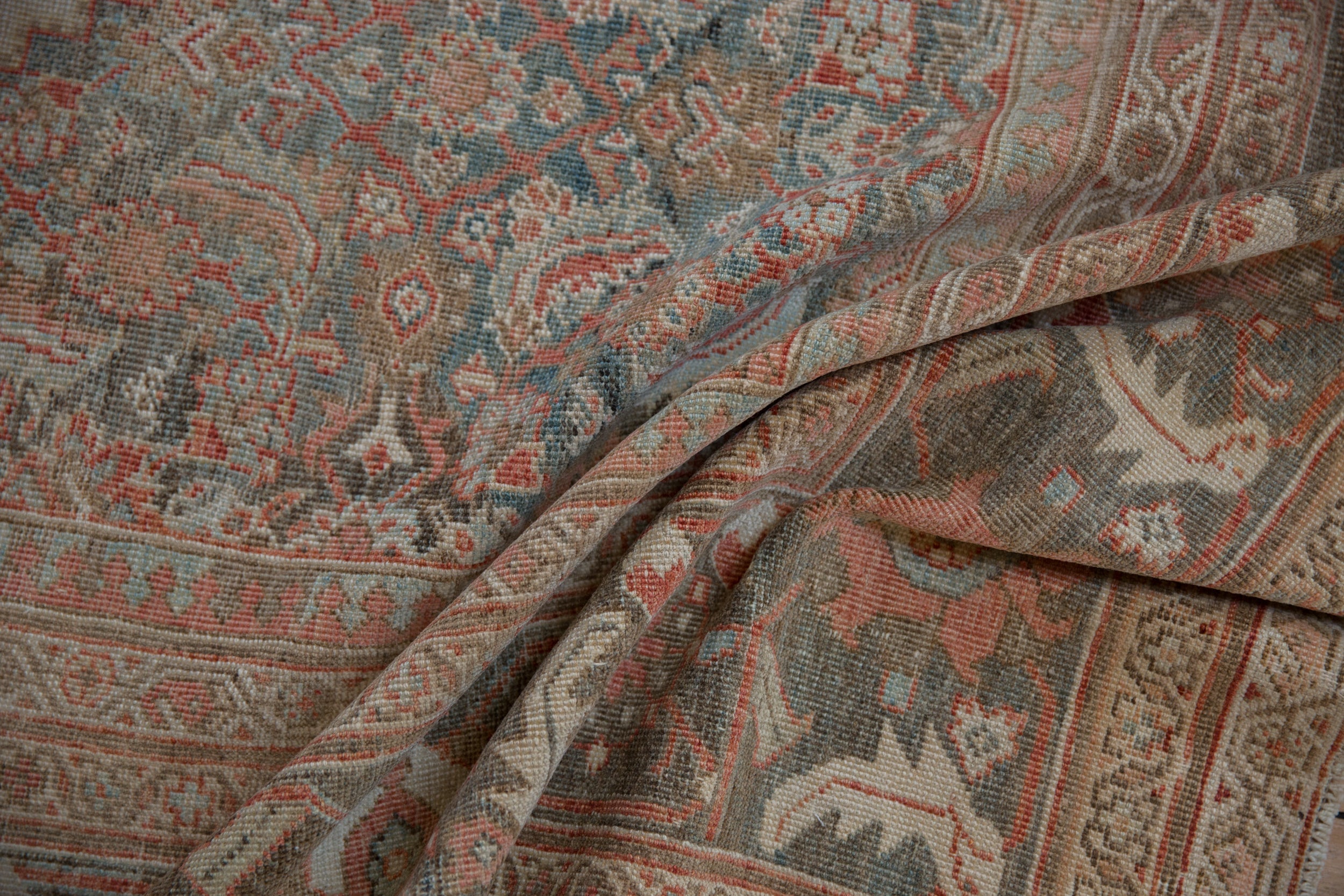 10.5x13 Vintage Distressed Mahal Carpet by Old New House® - product image 12 for Resin Society