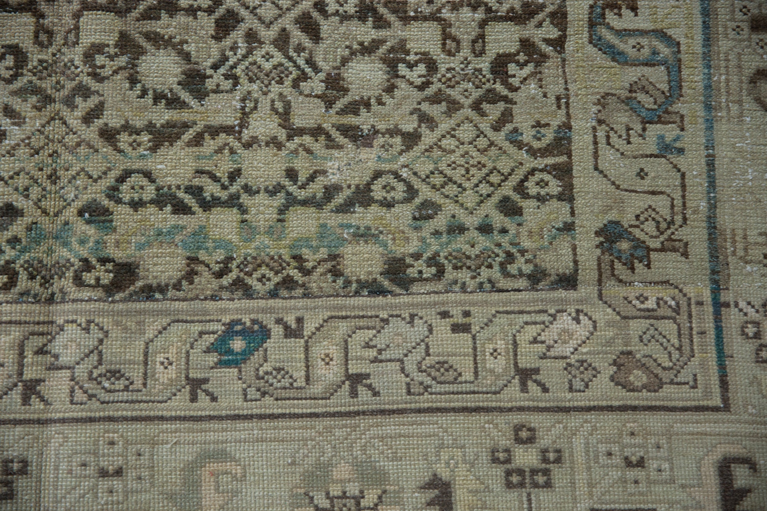 6.5x9.5 Vintage Distressed Hamadan Carpet by Old New House® - product image 6 for Resin Society