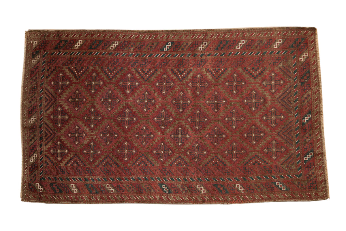 3x6 Vintage Distressed Belouch Rug Runner by Old New House® - main product image for Resin Society