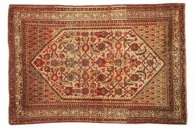 3.5x5 Vintage Distressed Serbend Rug by Old New House® - main product image for Resin Society