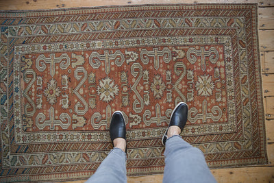 3.5x5.5 Antique Distressed Shirvan Rug by Old New House® - product image 2 for Resin Society
