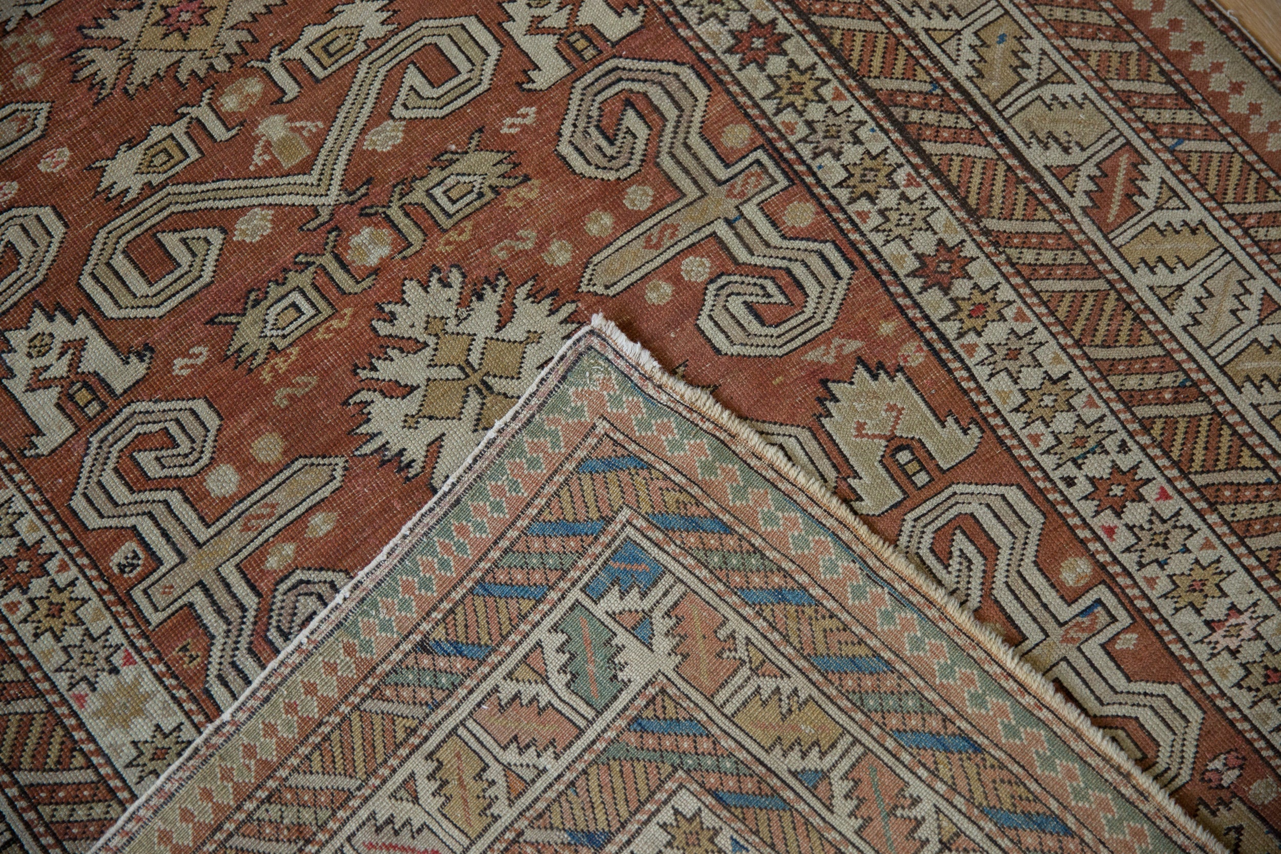 3.5x5.5 Antique Distressed Shirvan Rug by Old New House® - product image 9 for Resin Society