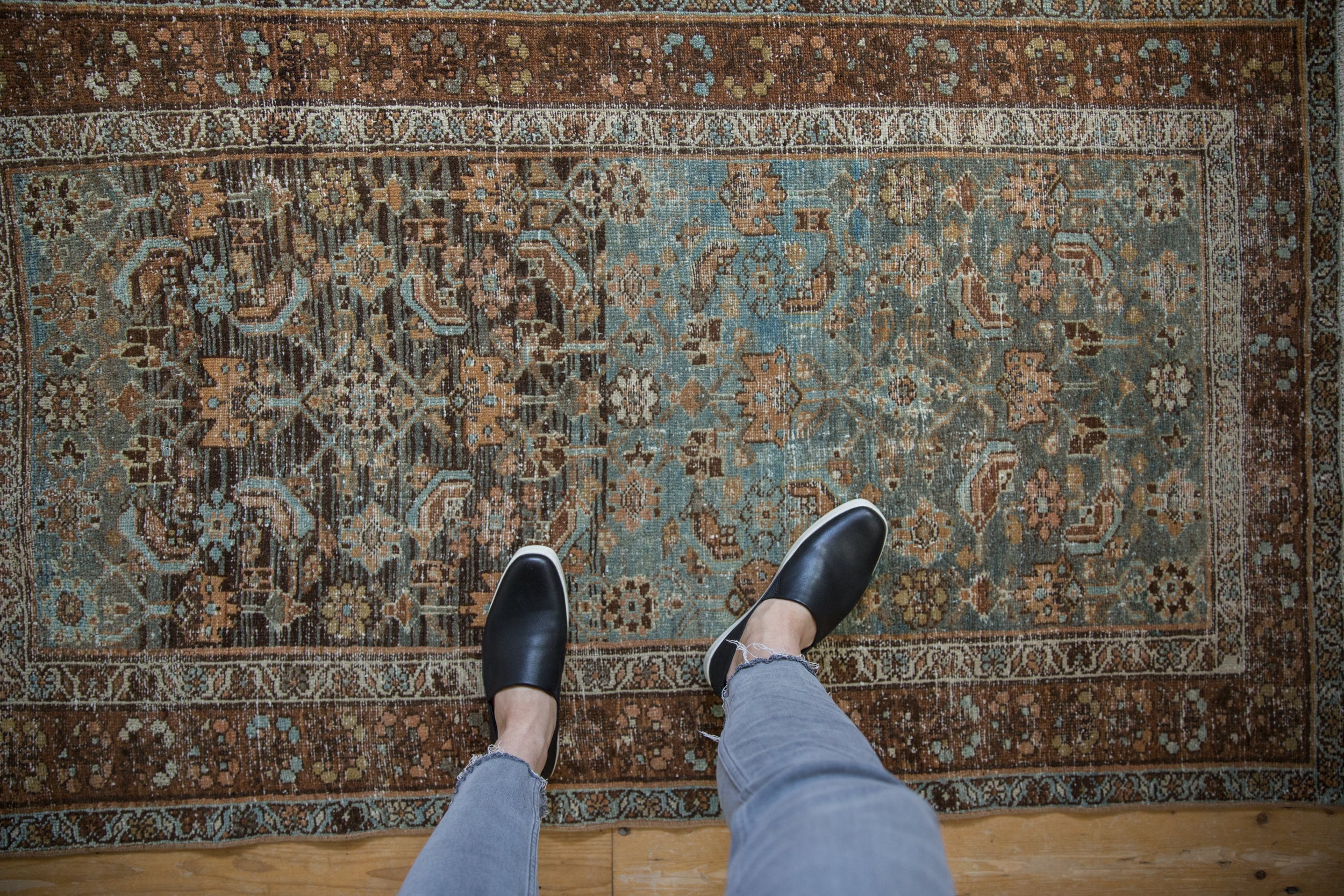 3.5x6 Vintage Distressed Malayer Rug by Old New House® - product image 2 for Resin Society