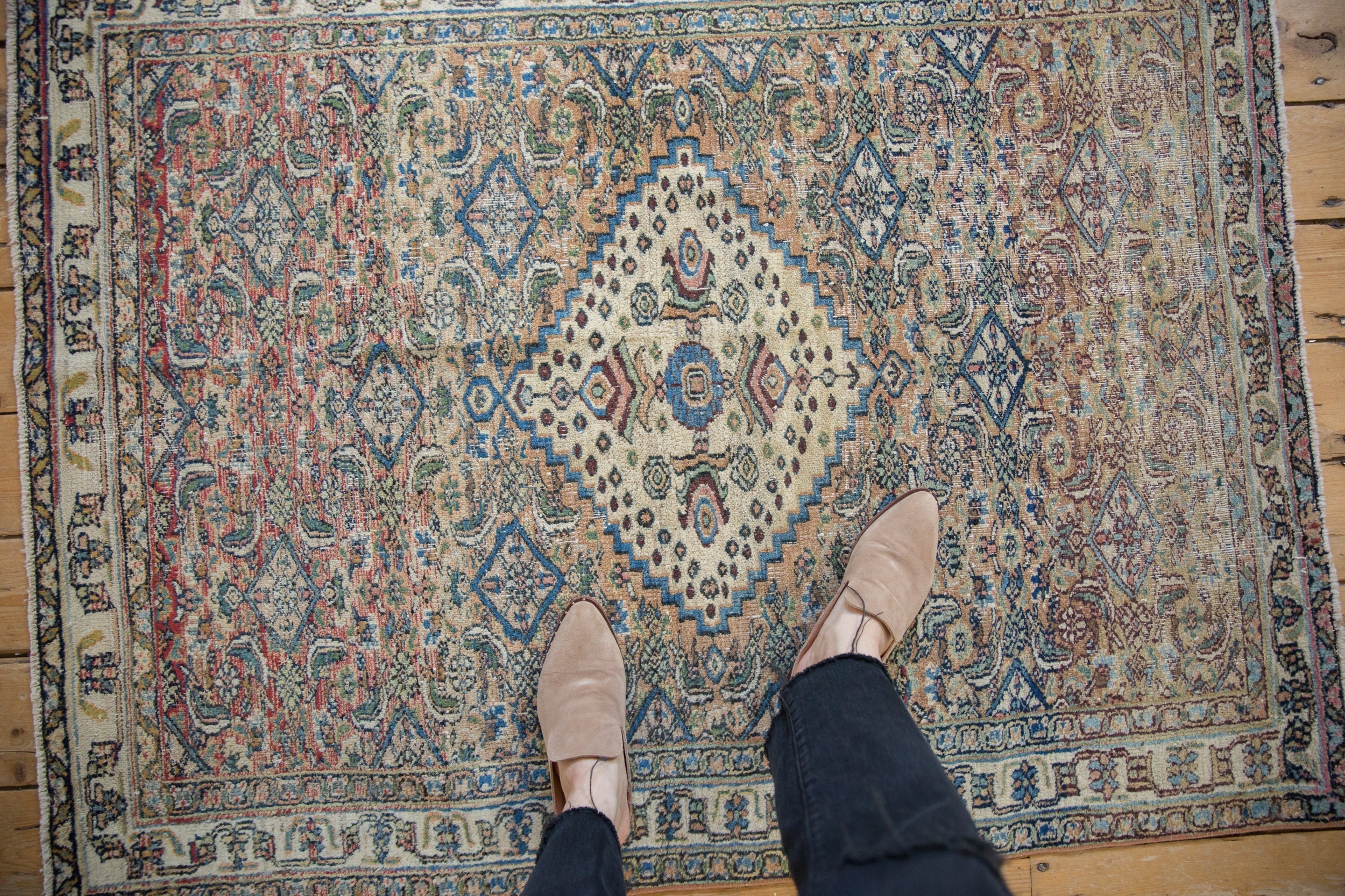 3.5x5 Vintage Distressed Khorassan Rug by Old New House® - product image 2 for Resin Society