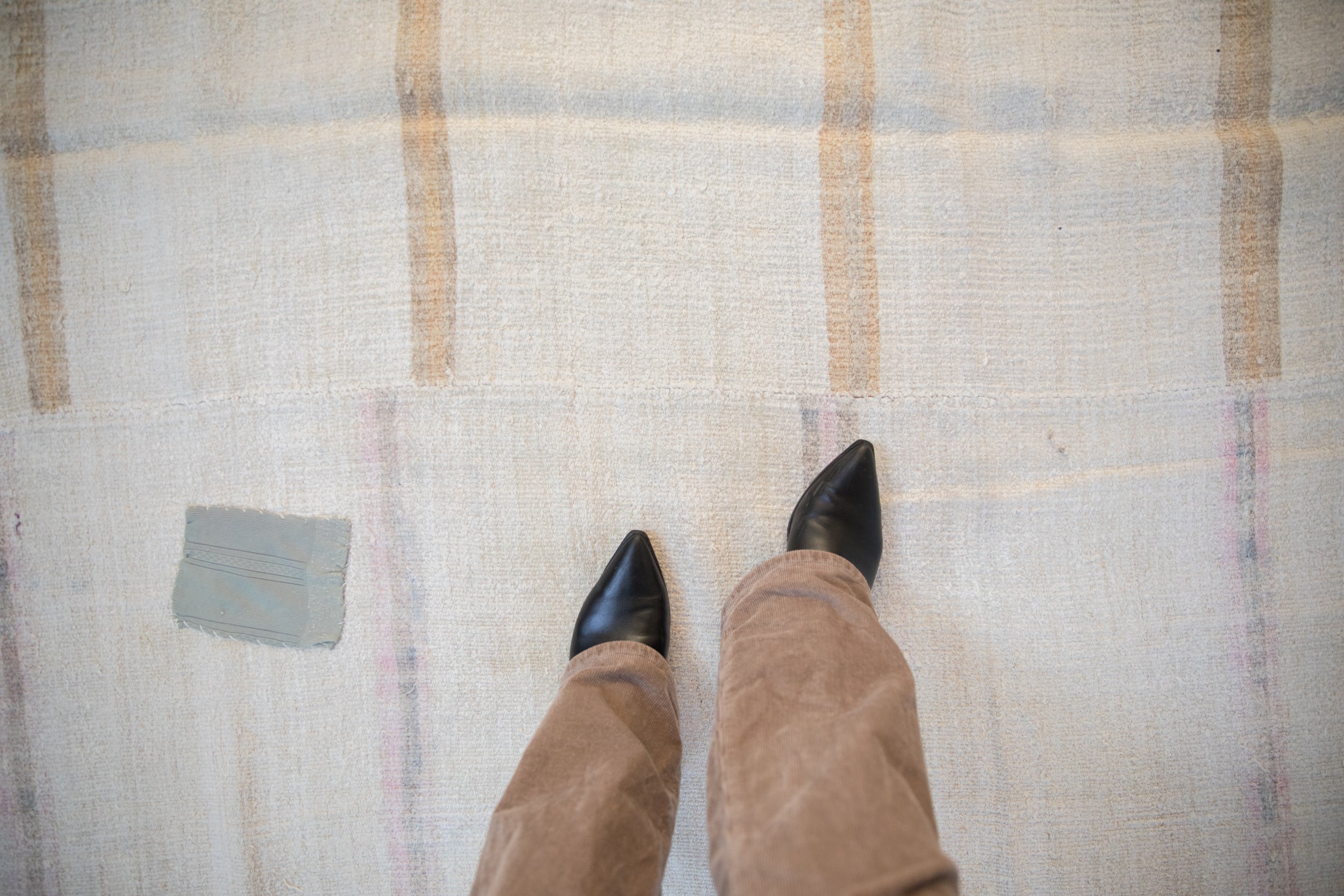 5.5x13.5 Vintage Distressed Hemp Kilim Rug Runner by Old New House® - product image 2 for Resin Society
