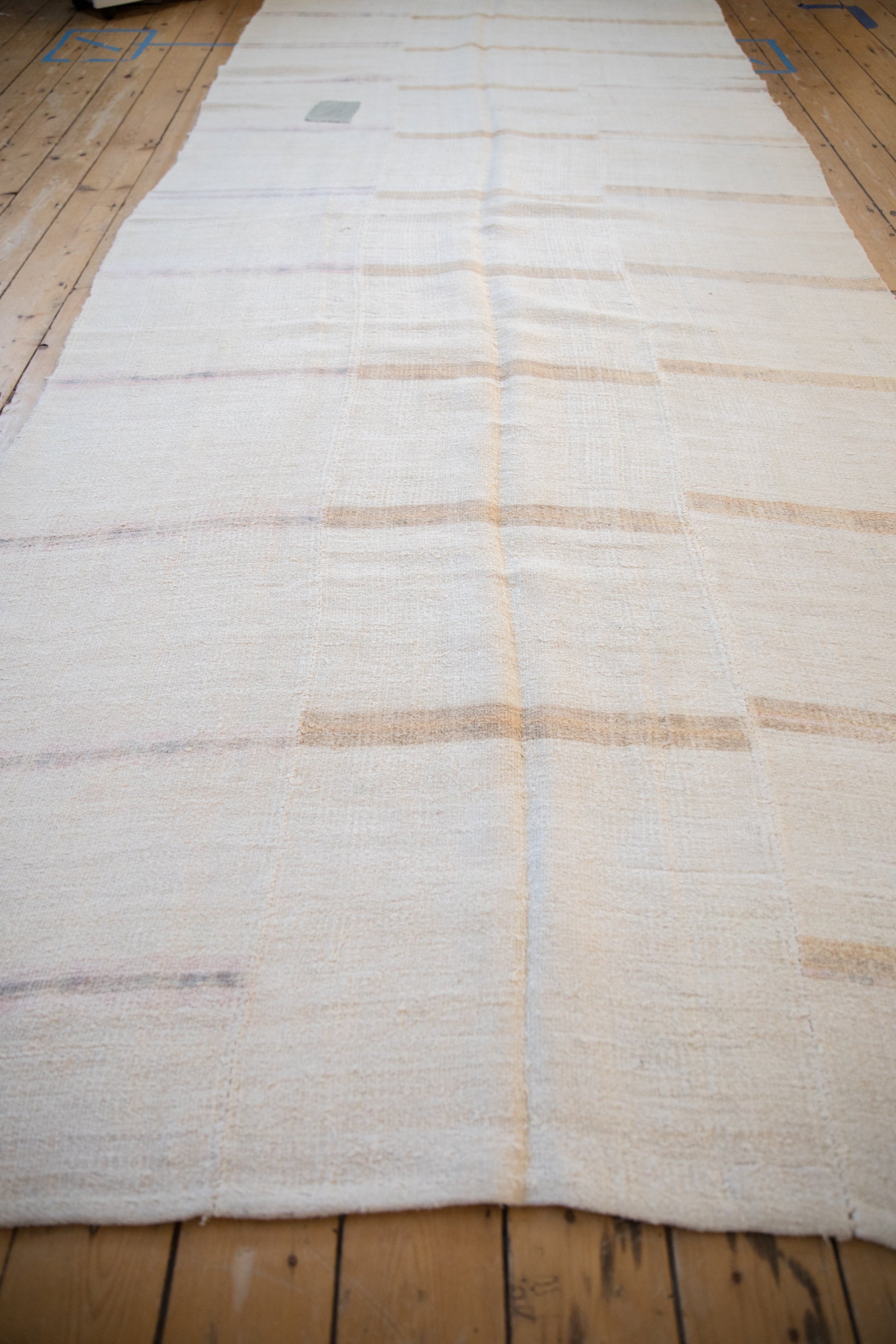 5.5x13.5 Vintage Distressed Hemp Kilim Rug Runner by Old New House® - product image 5 for Resin Society