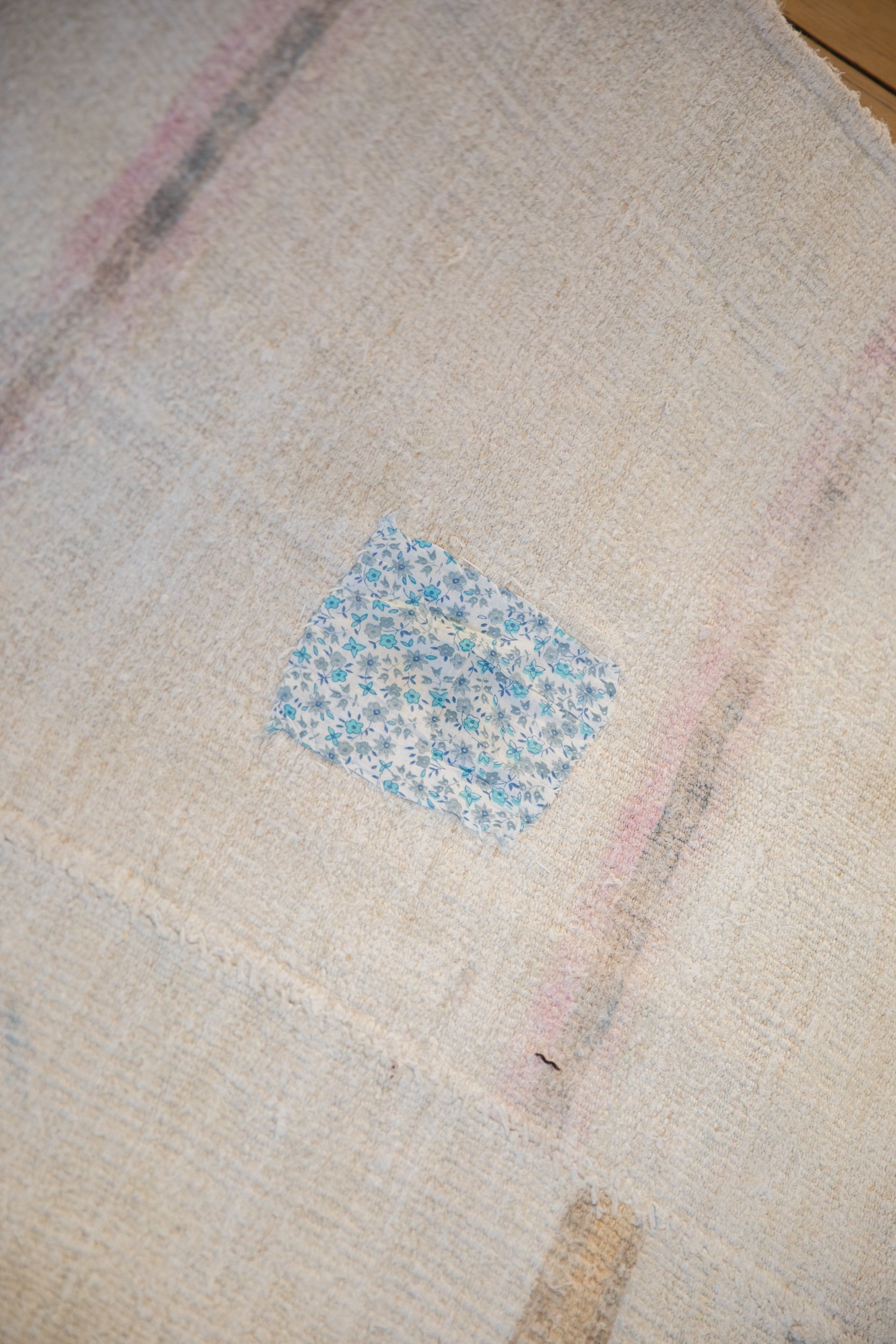 5.5x13.5 Vintage Distressed Hemp Kilim Rug Runner by Old New House® - product image 13 for Resin Society